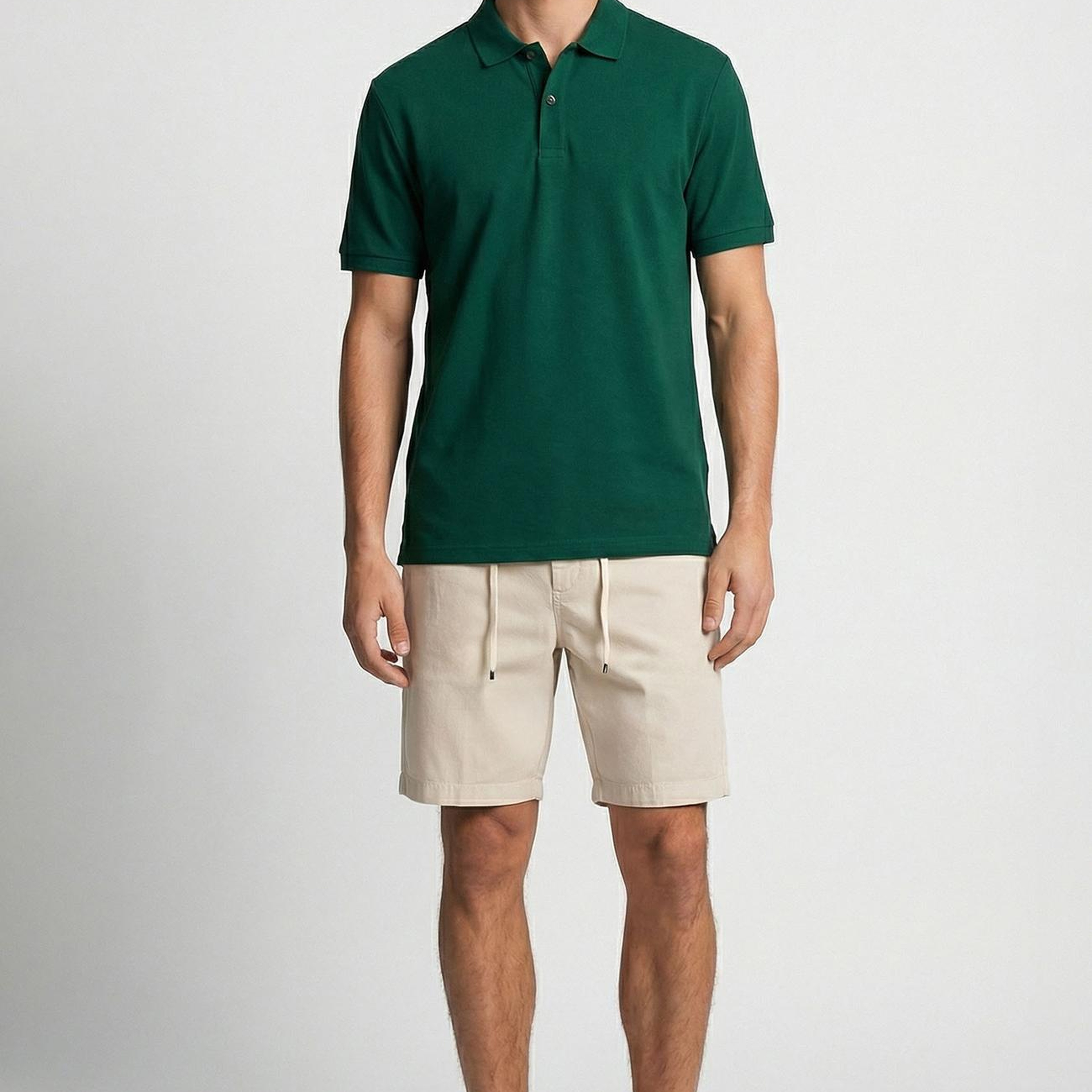 Network Erkek Yeşil Polo Yaka Pike T-shirt