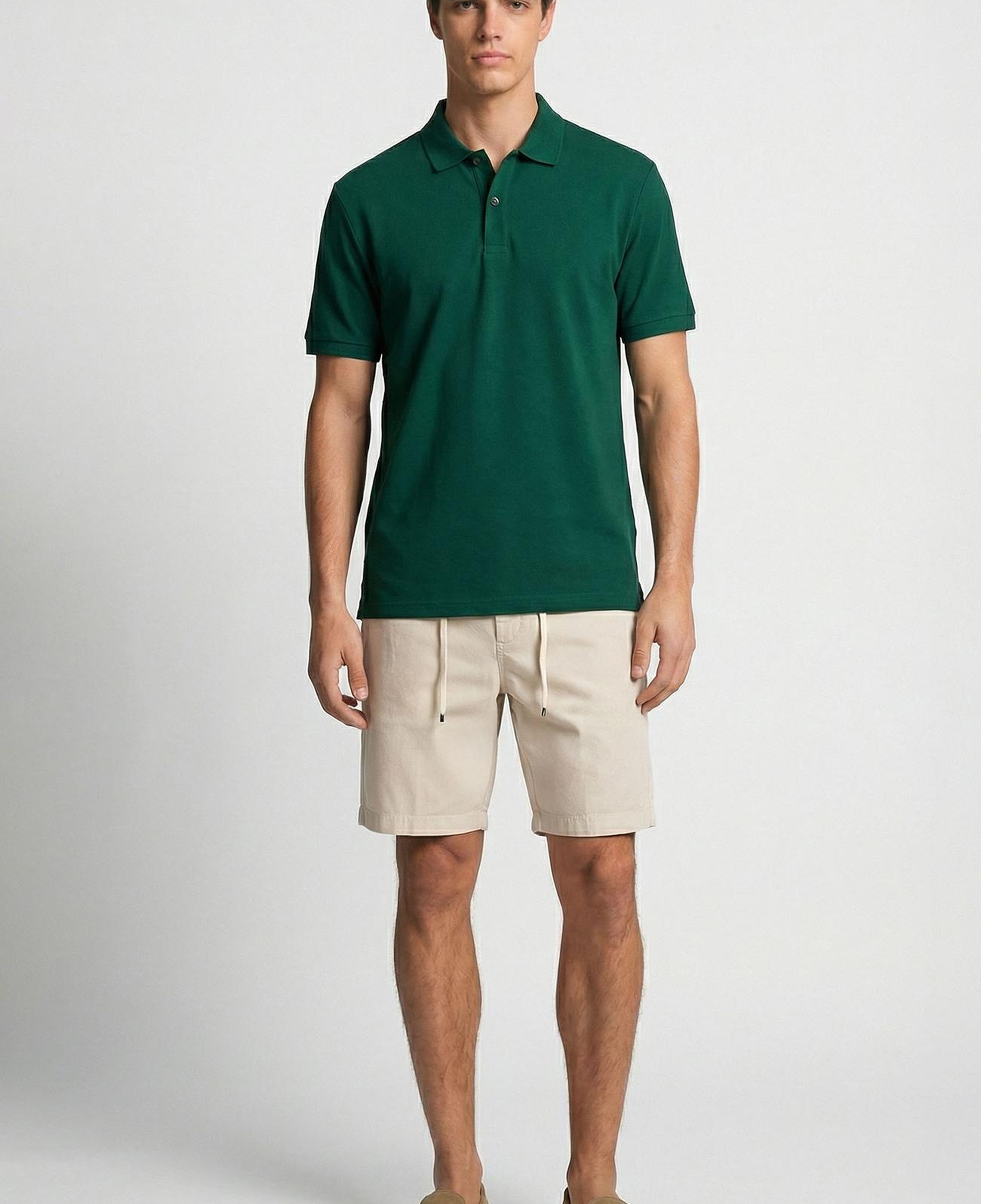 Network Erkek Yeşil Polo Yaka Pike T-shirt