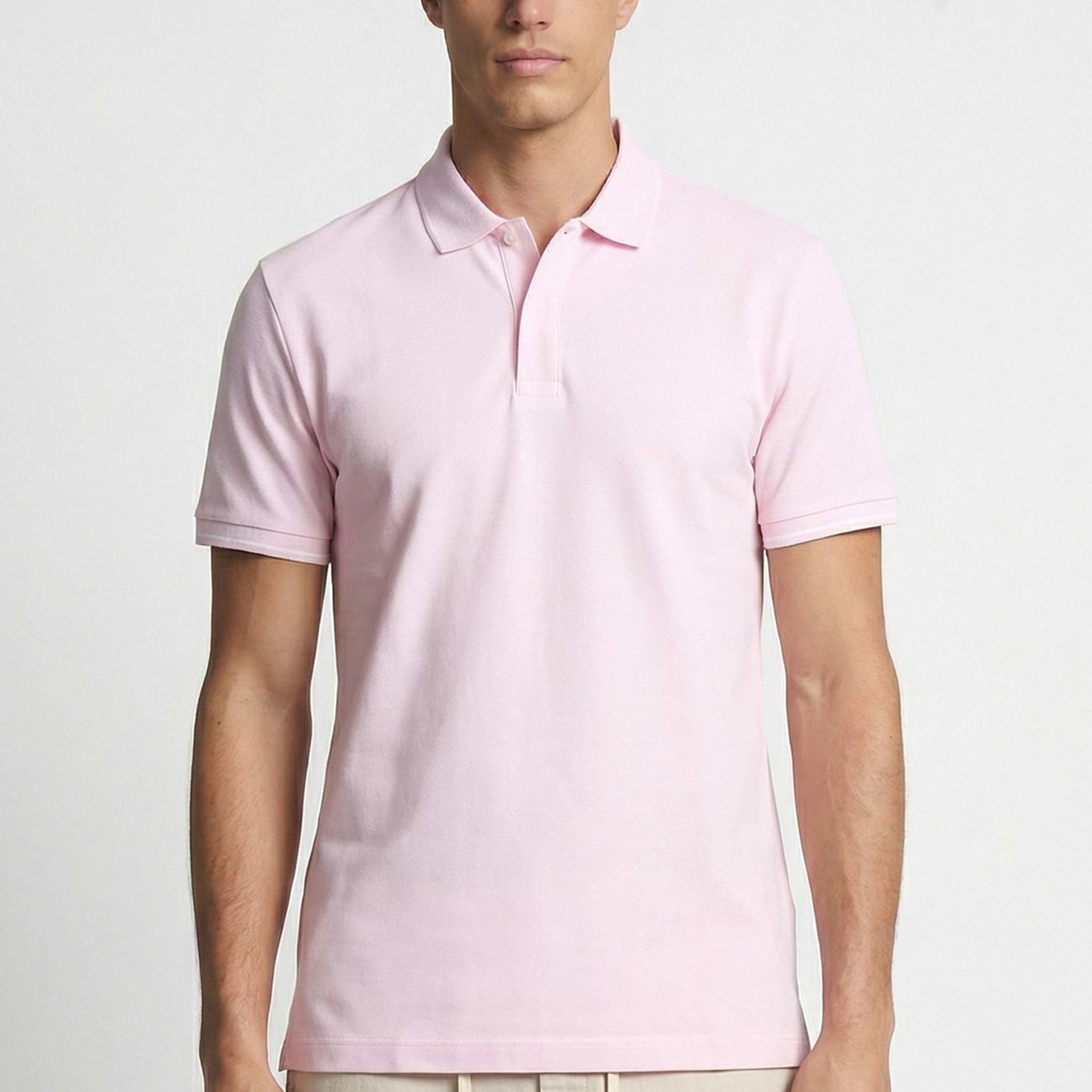 Network Erkek Pembe Polo T-Shirt