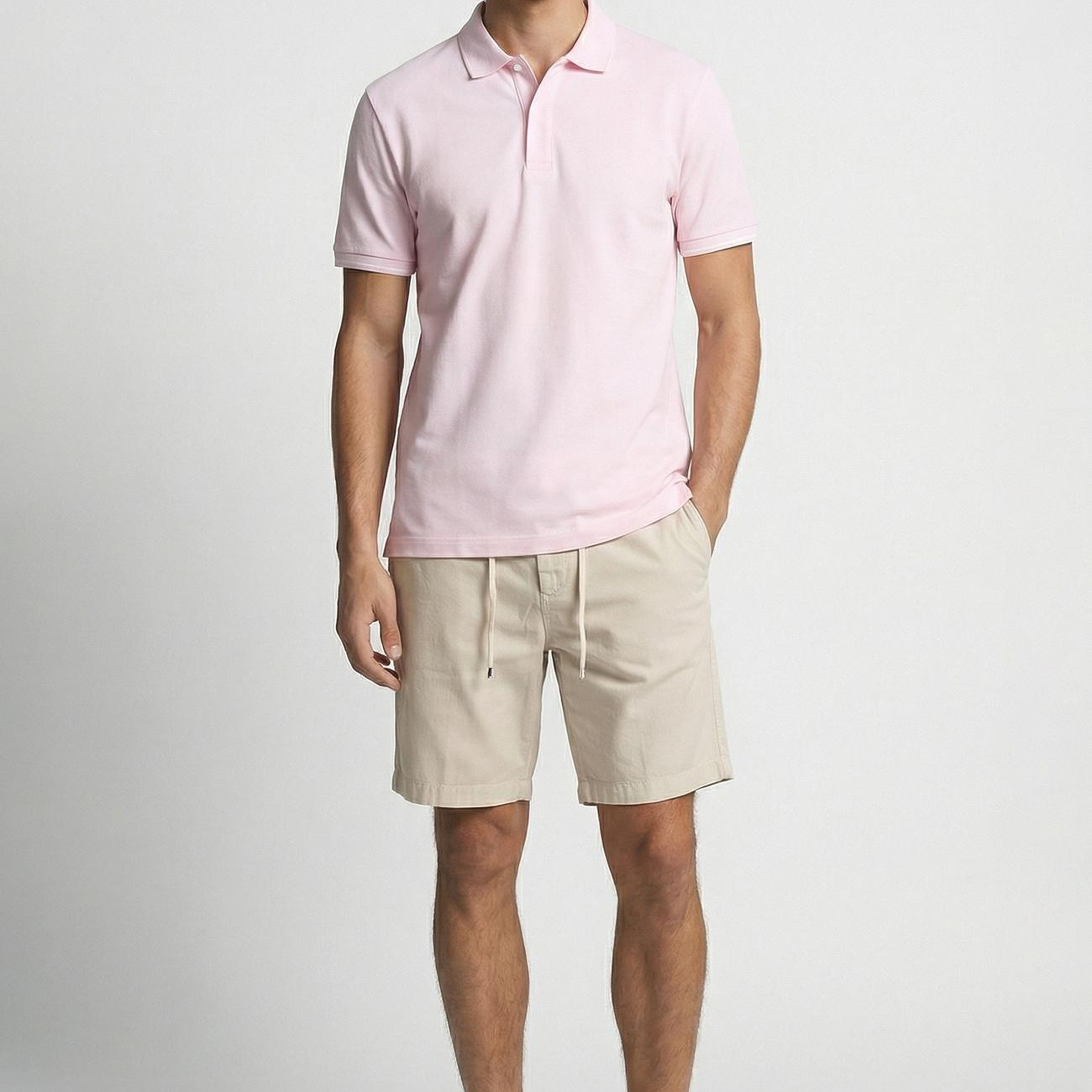 Network Erkek Pembe Polo T-Shirt