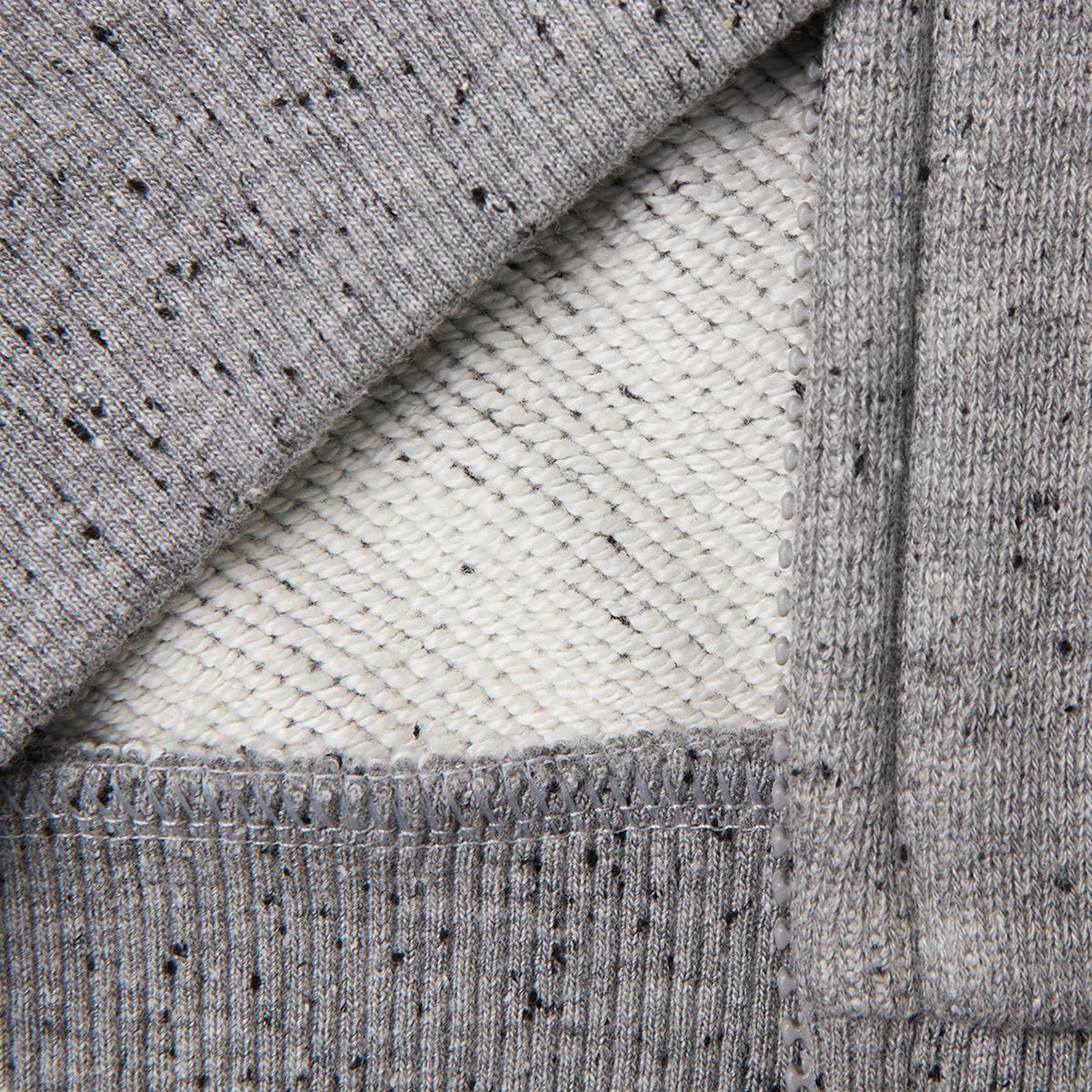 Erkek Çocuk Gri Mix Fermuarlı Kol Baskılı Kapüşonlu Sweatshirt