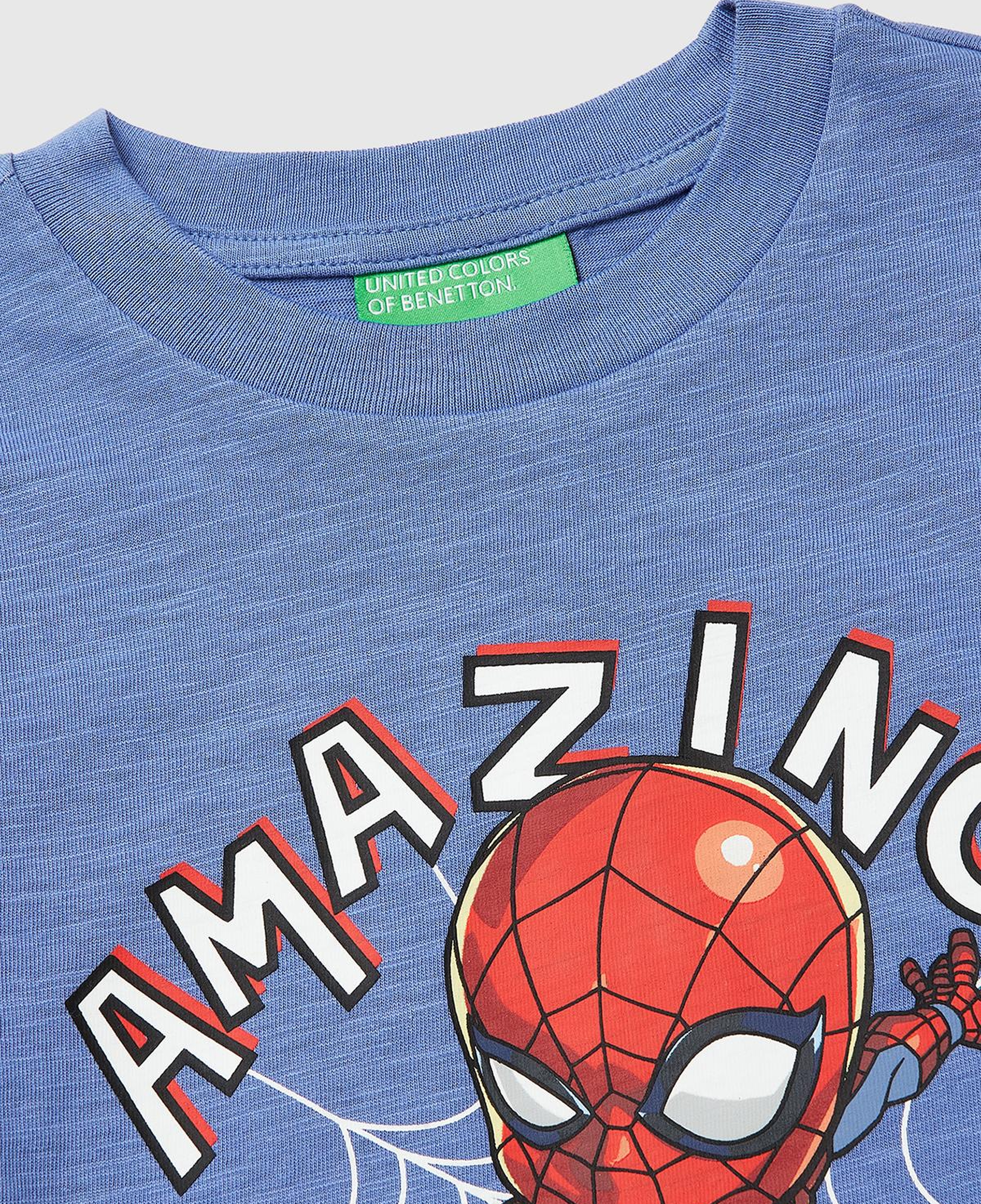Erkek Çocuk Havacı Mavi Hulk Baskılı Bisiklet Yaka T-Shirt