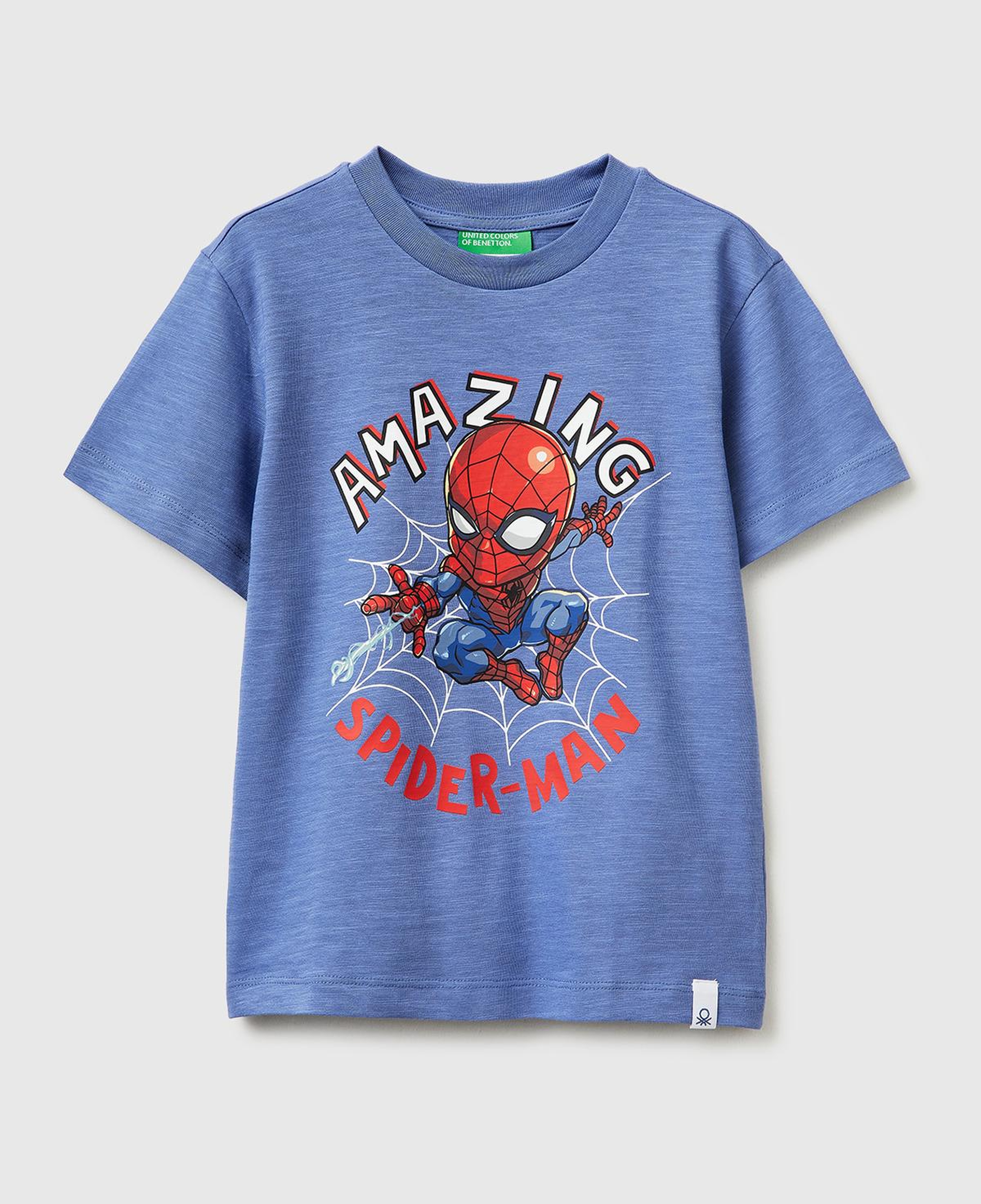Erkek Çocuk Havacı Mavi Hulk Baskılı Bisiklet Yaka T-Shirt