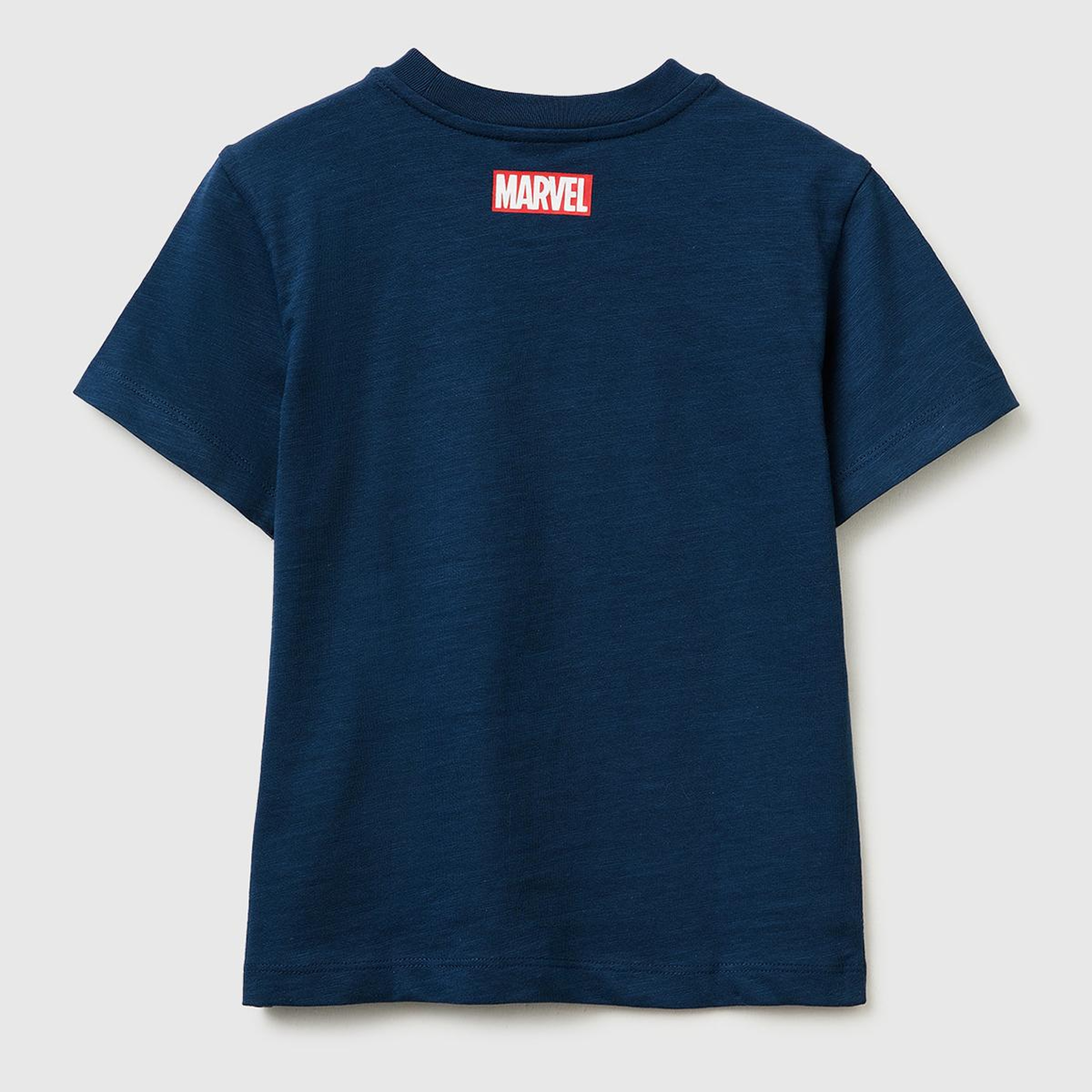 Erkek Çocuk Koyu Lacivert Hulk Baskılı Bisiklet Yaka T-Shirt