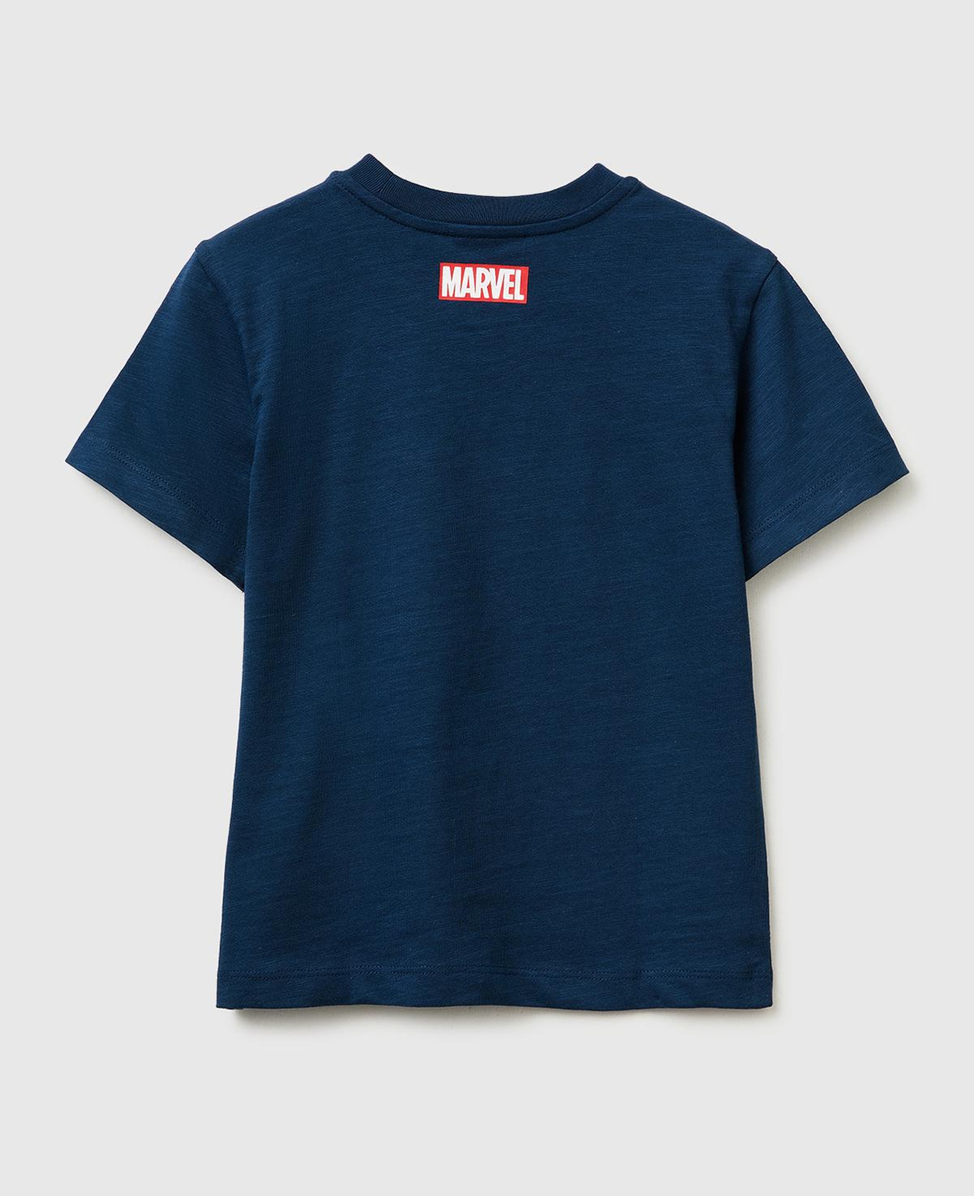 Erkek Çocuk Koyu Lacivert Hulk Baskılı Bisiklet Yaka T-Shirt
