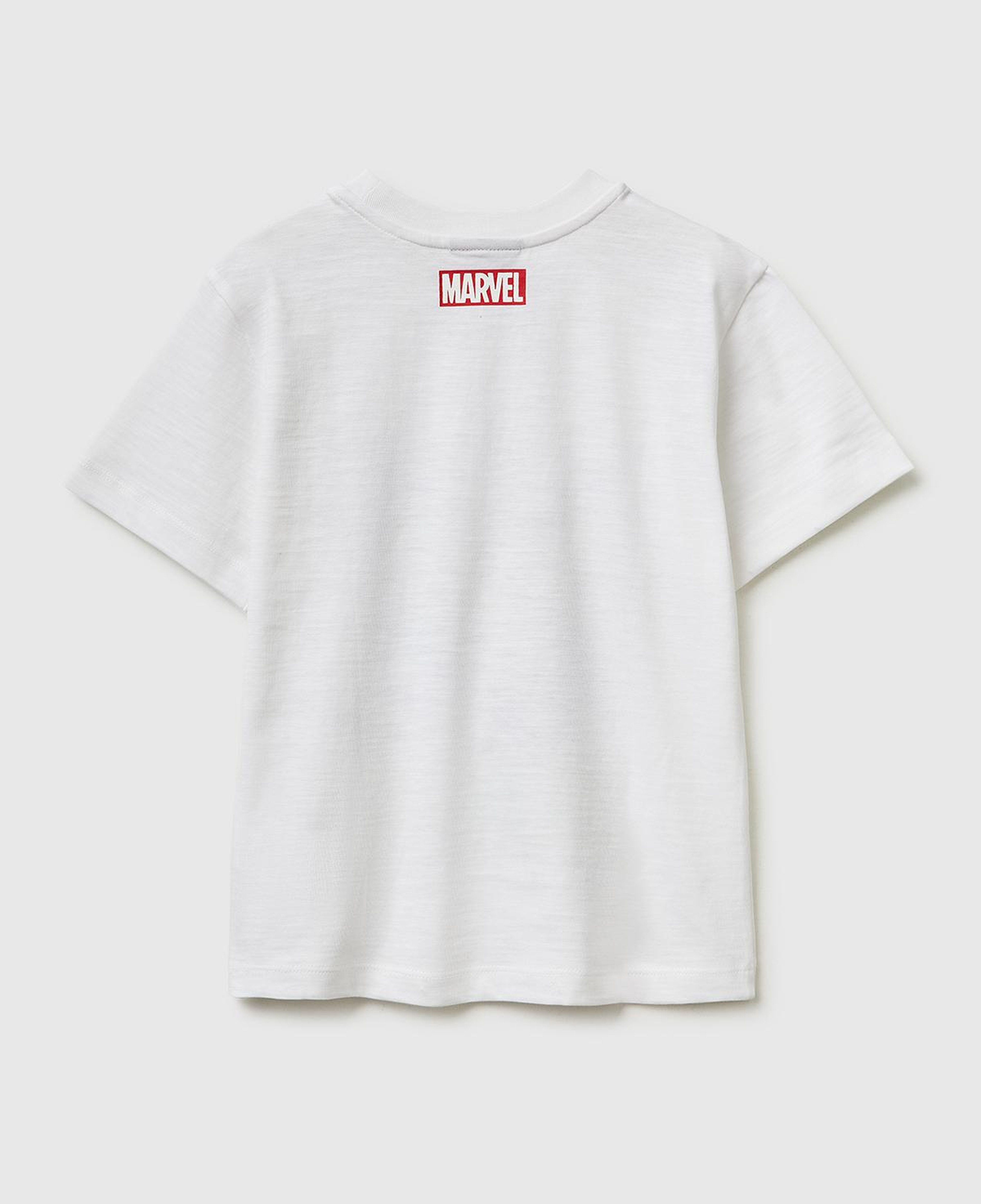 Erkek Çocuk Beyaz Hulk Baskılı Bisiklet Yaka T-Shirt