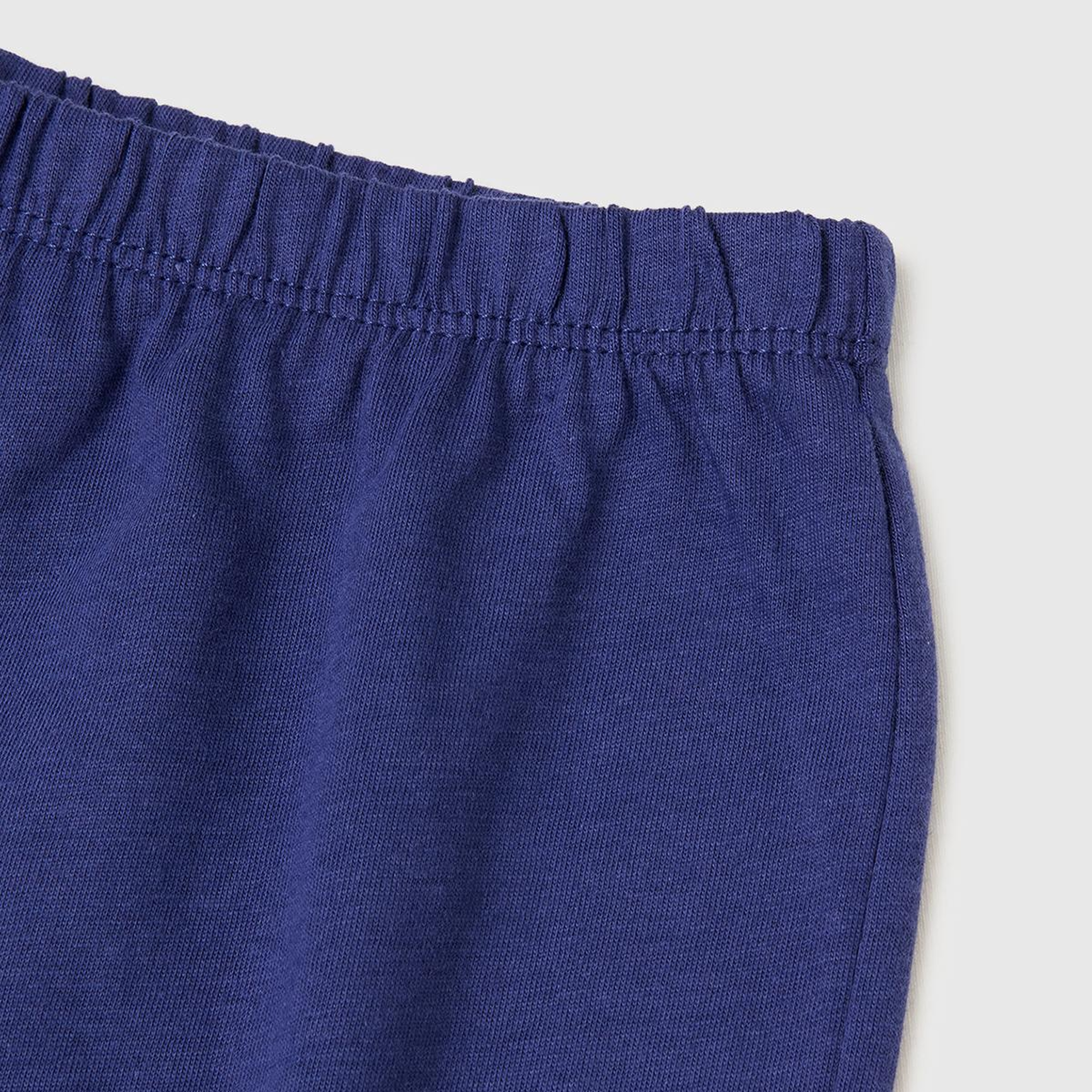 Erkek Çocuk Lavanta Mavisi Kabarık Simli Baskılı Uzun Kollu Pijama Takımı