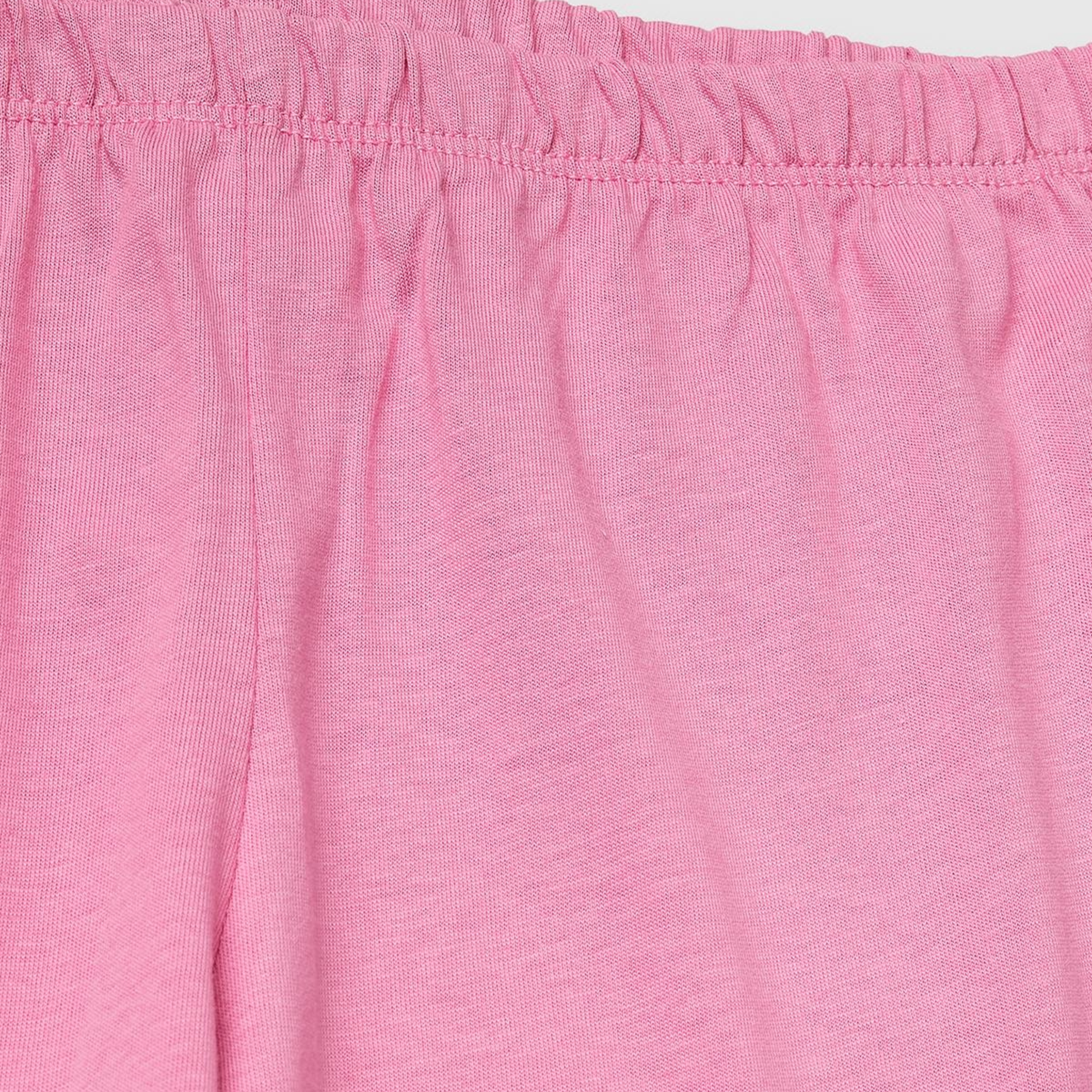Erkek Çocuk Gül Kurusu Kabarık Simli Baskılı Uzun Kollu Pijama Takımı