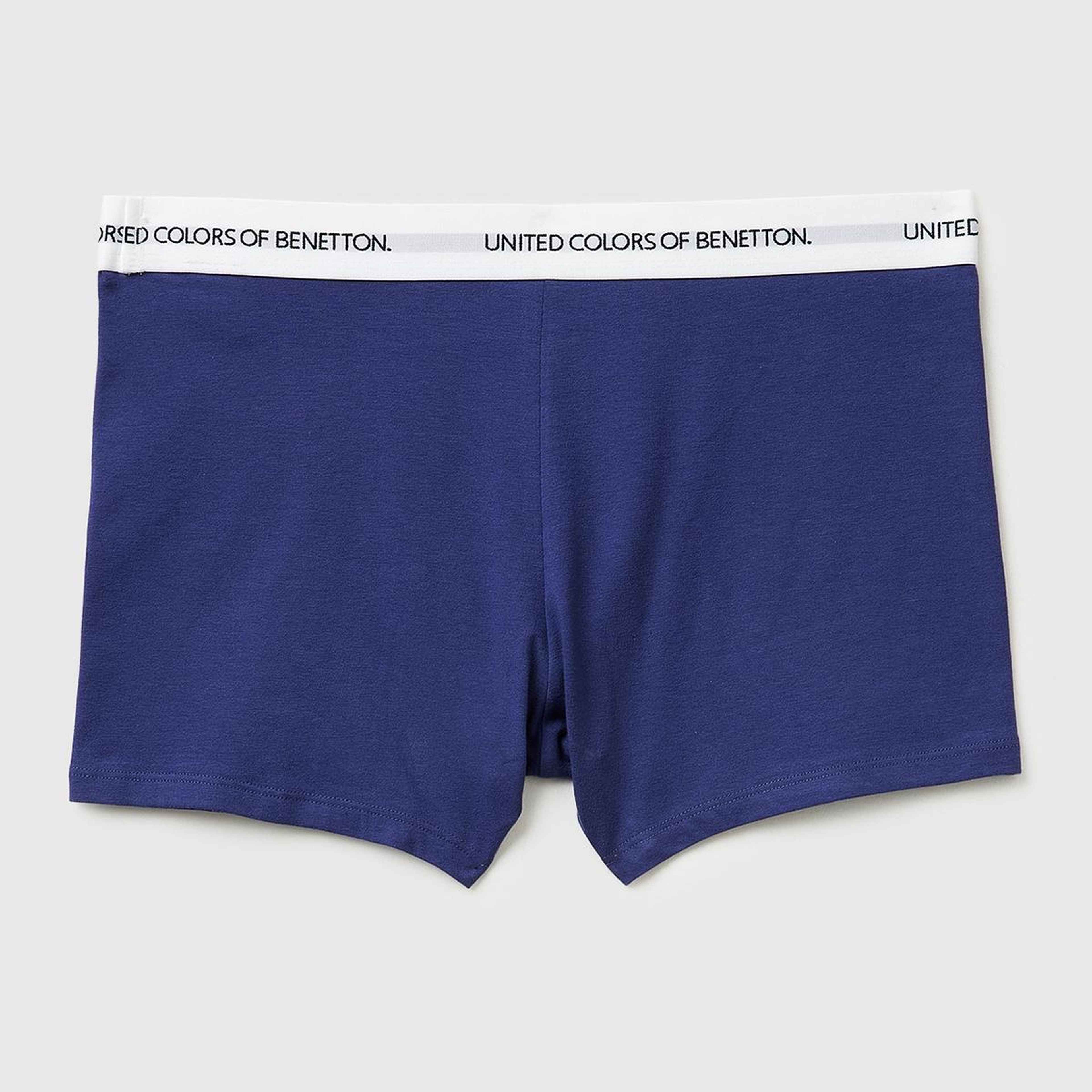 Erkek Koyu Mavi Logo Yazı Şeritli Koton Boxer