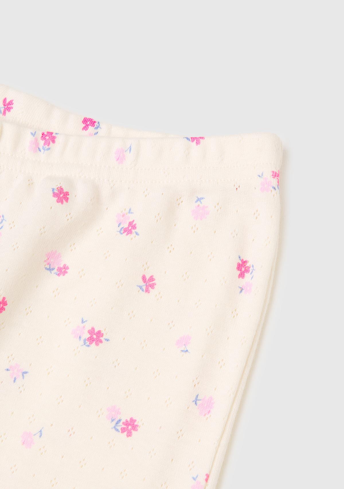 Kız Çocuk Mix Desenli Fırfır Detaylı Uzun Kollu Pijama Takımı