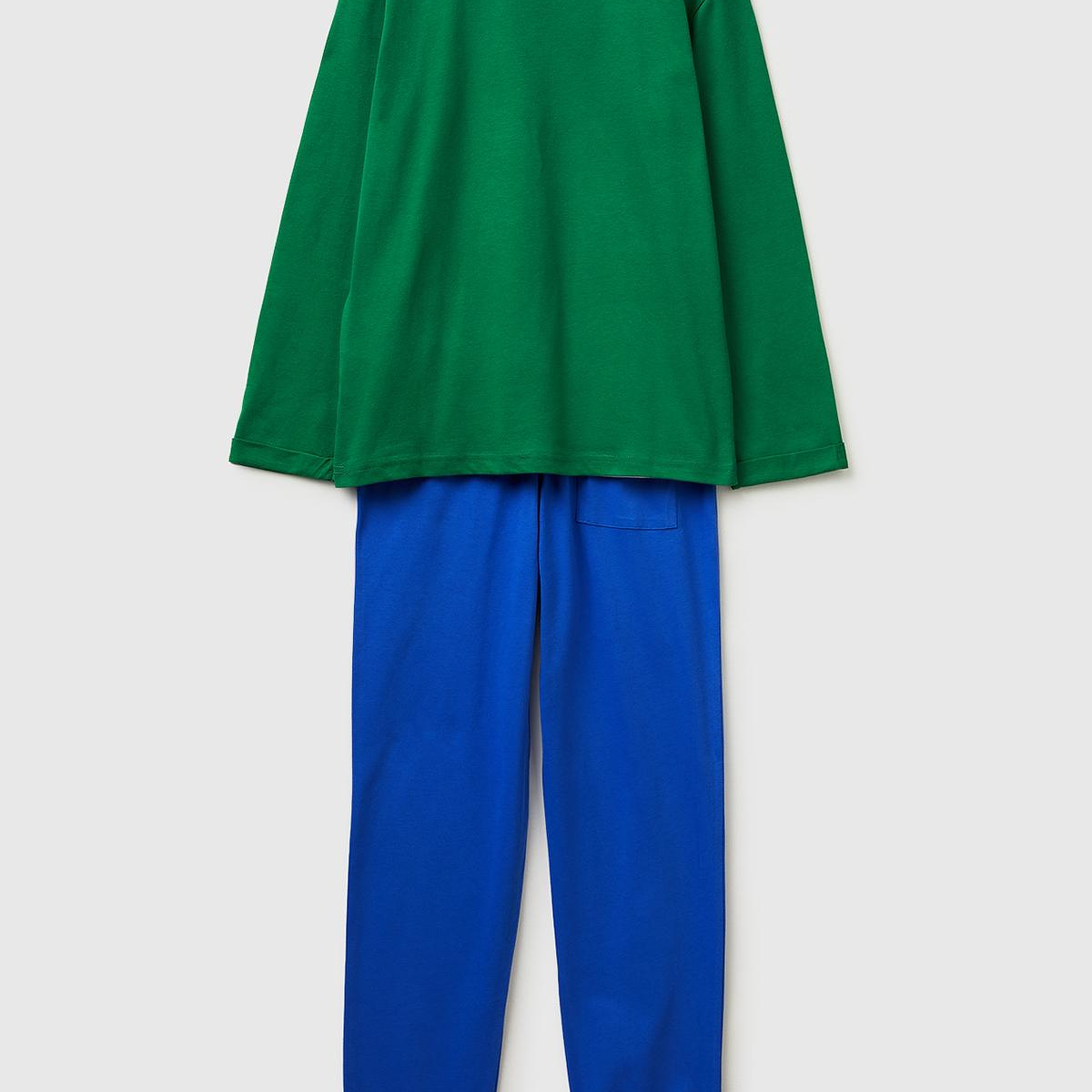 Erkek Çocuk Turuncu Desenli Paul Frank Baskılı Kontrast Renkli Uzun Kollu Pijama Takımı