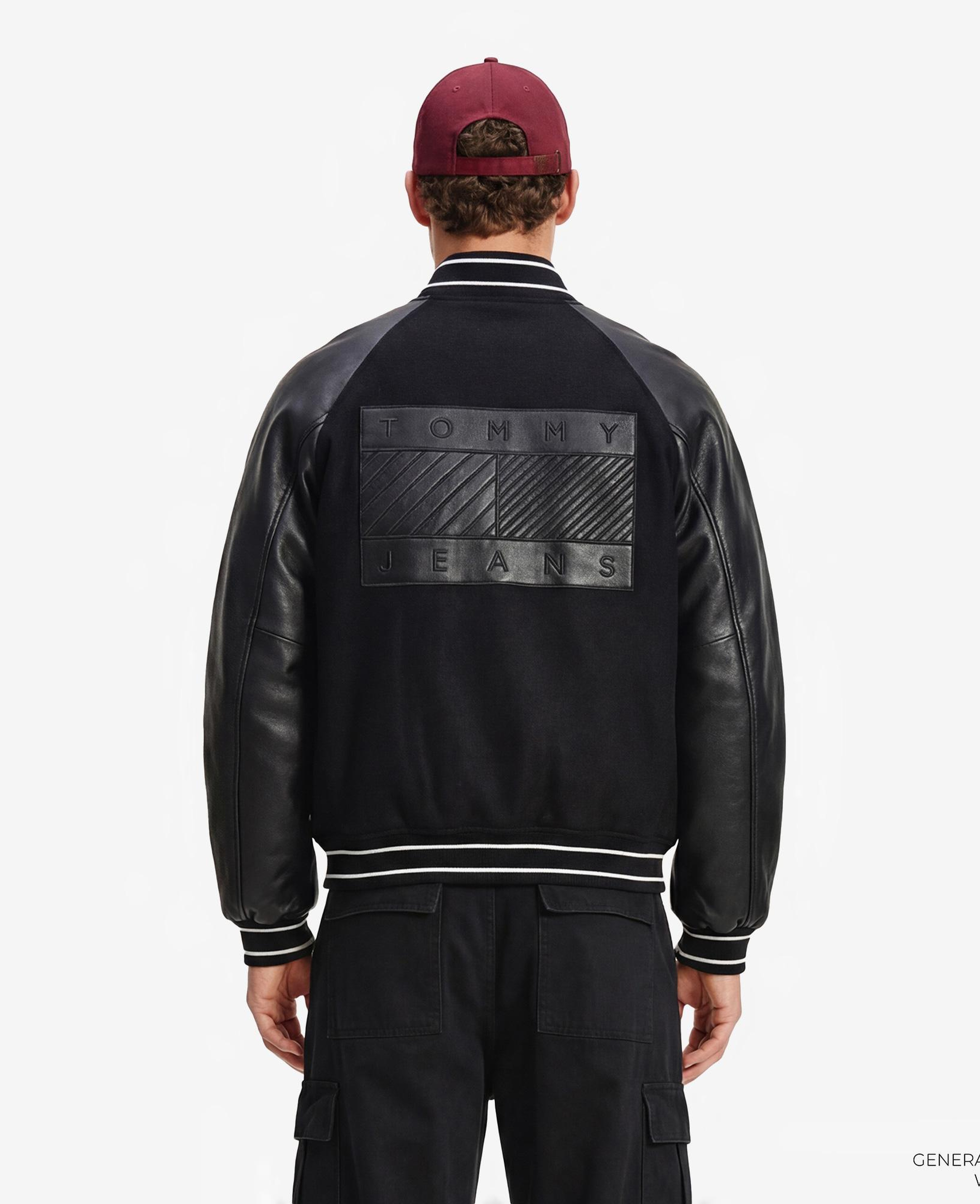 Tommy Hilfiger Varsity Erkek Siyah Ceket