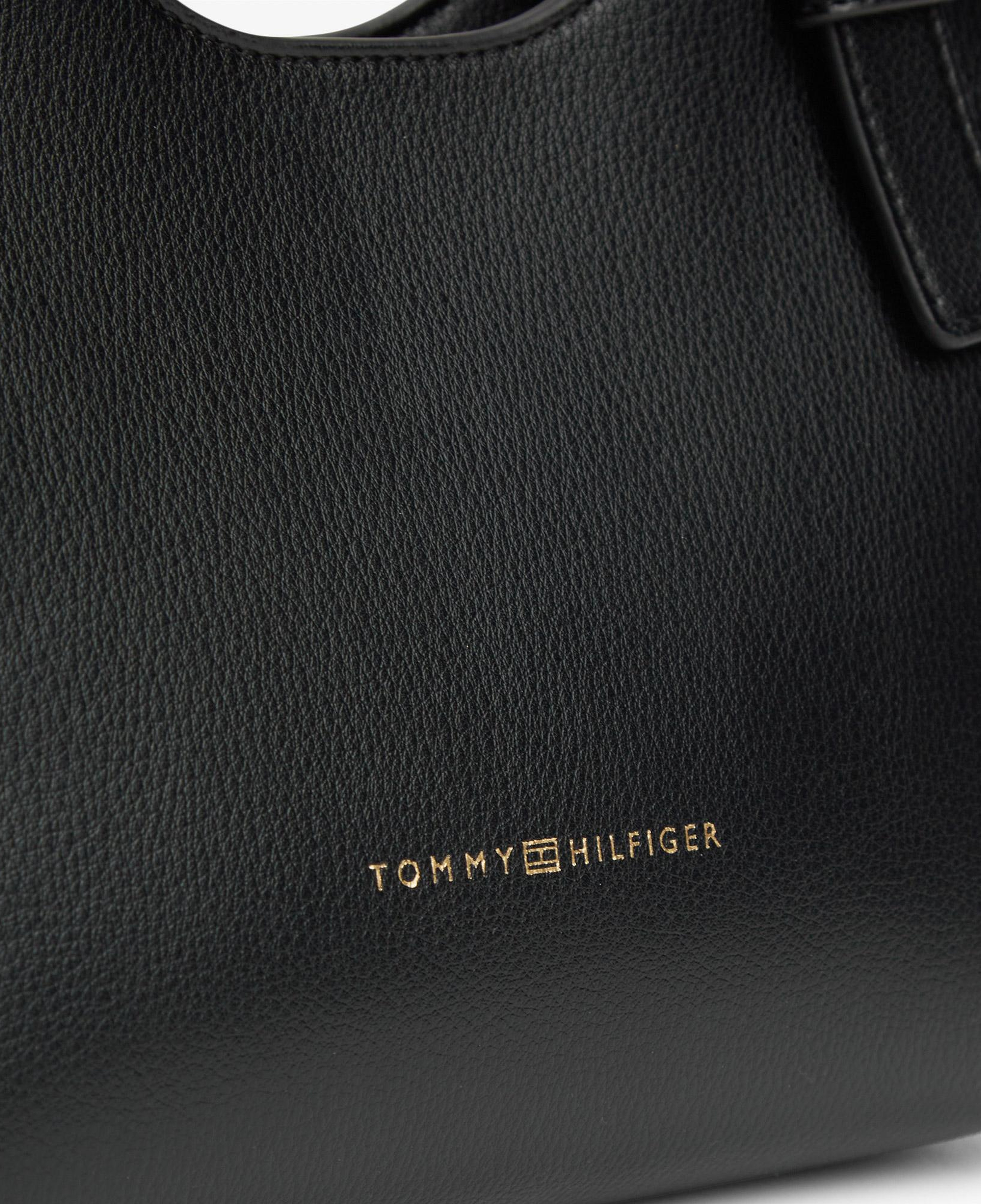 Tommy Hilfiger Logo Kadın Siyah El Çantası
