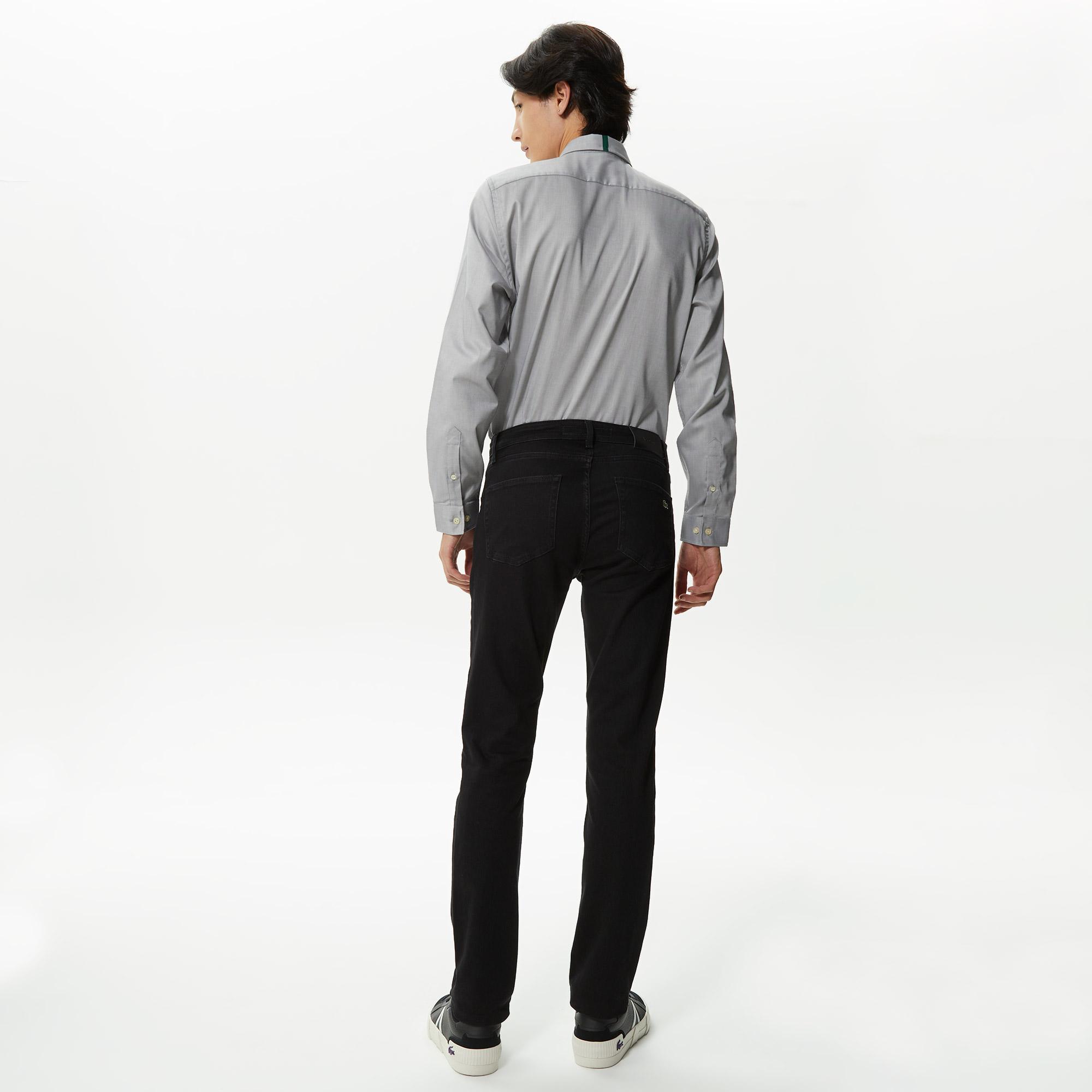 Lacoste Erkek Slim Fit Siyah Jean Pantolon