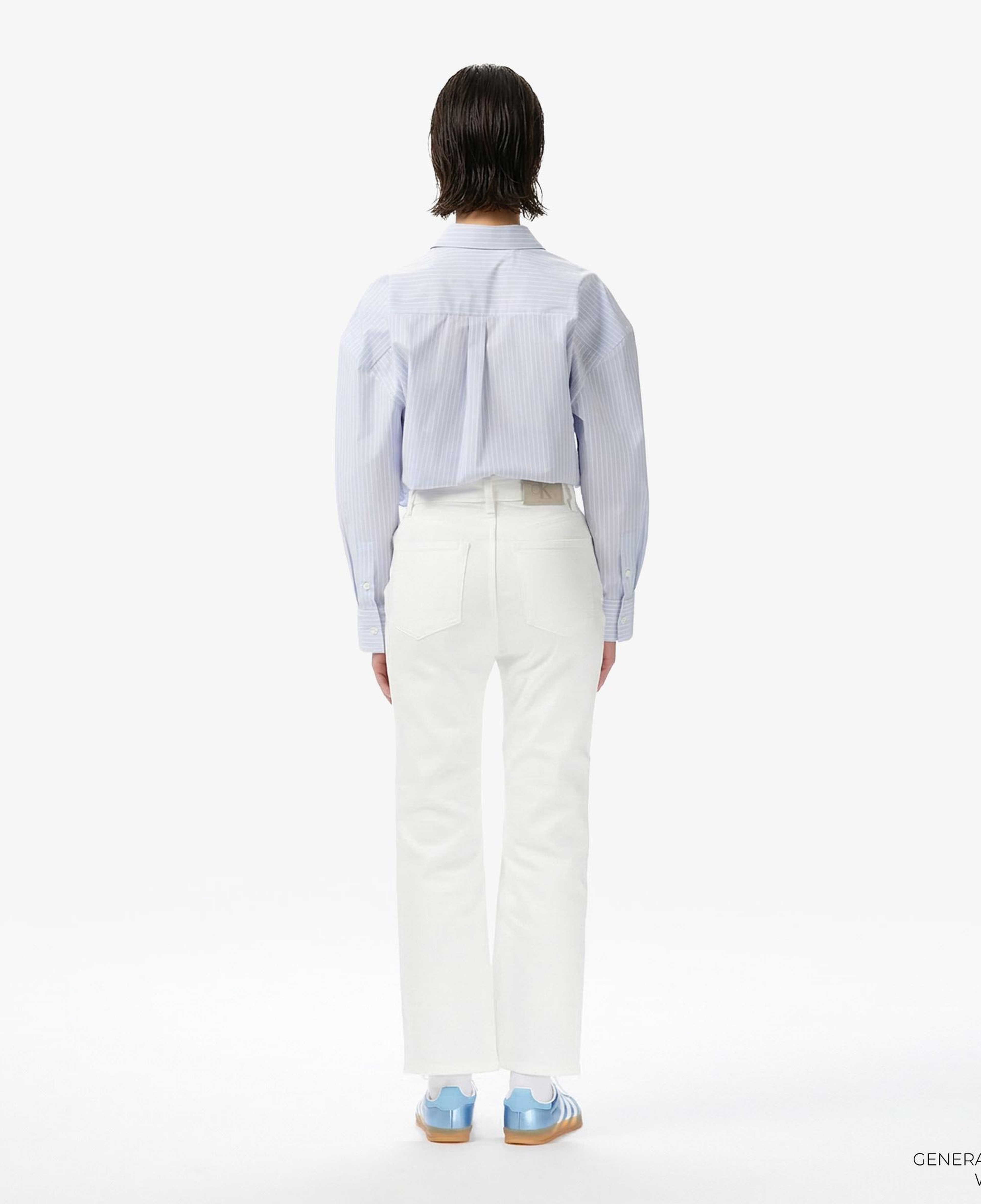 Calvin Klein High Rise Straight Kadın Beyaz Jean