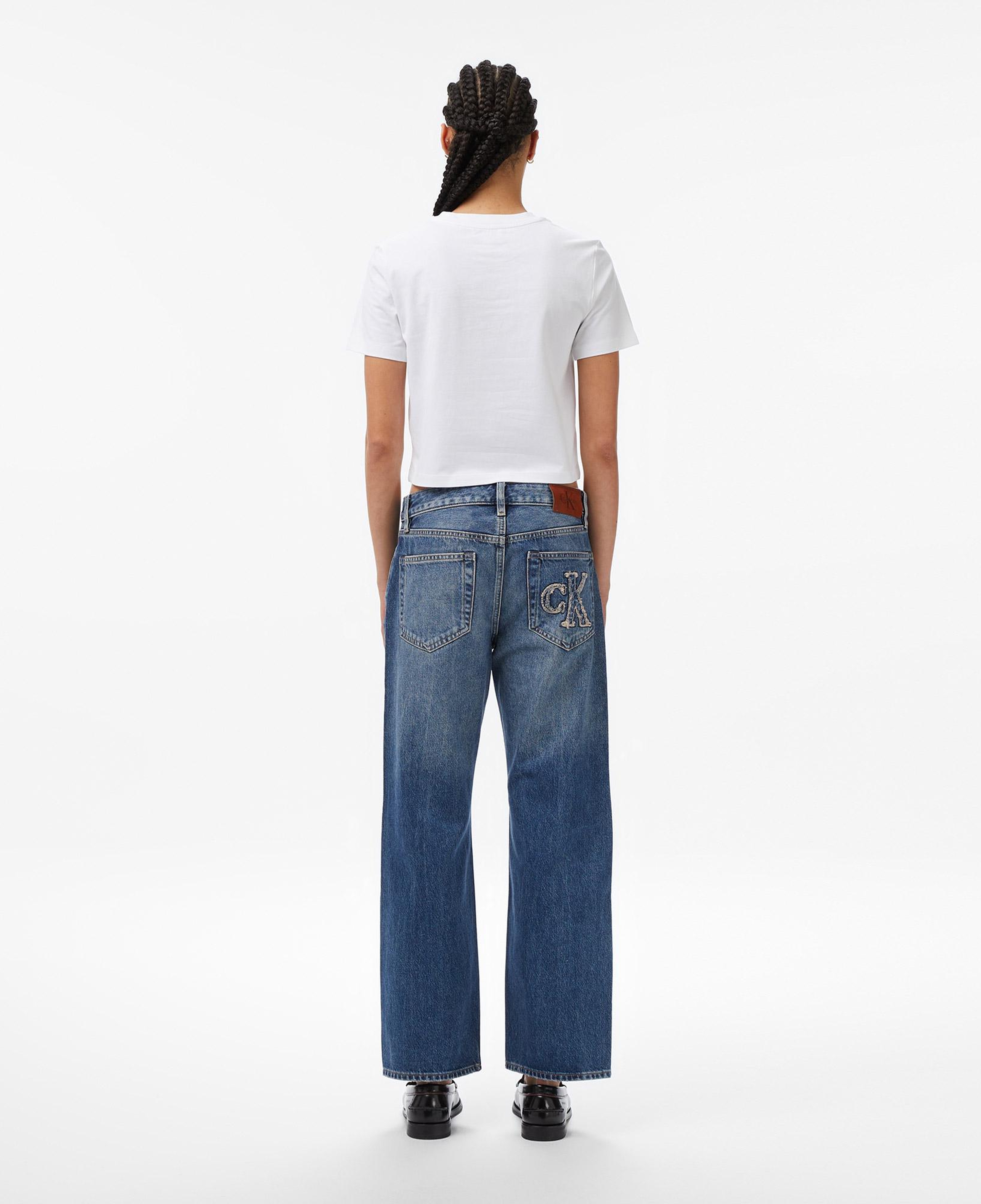 Calvin Klein Signature 90S Straight Sanded Kadın Mavi Jean