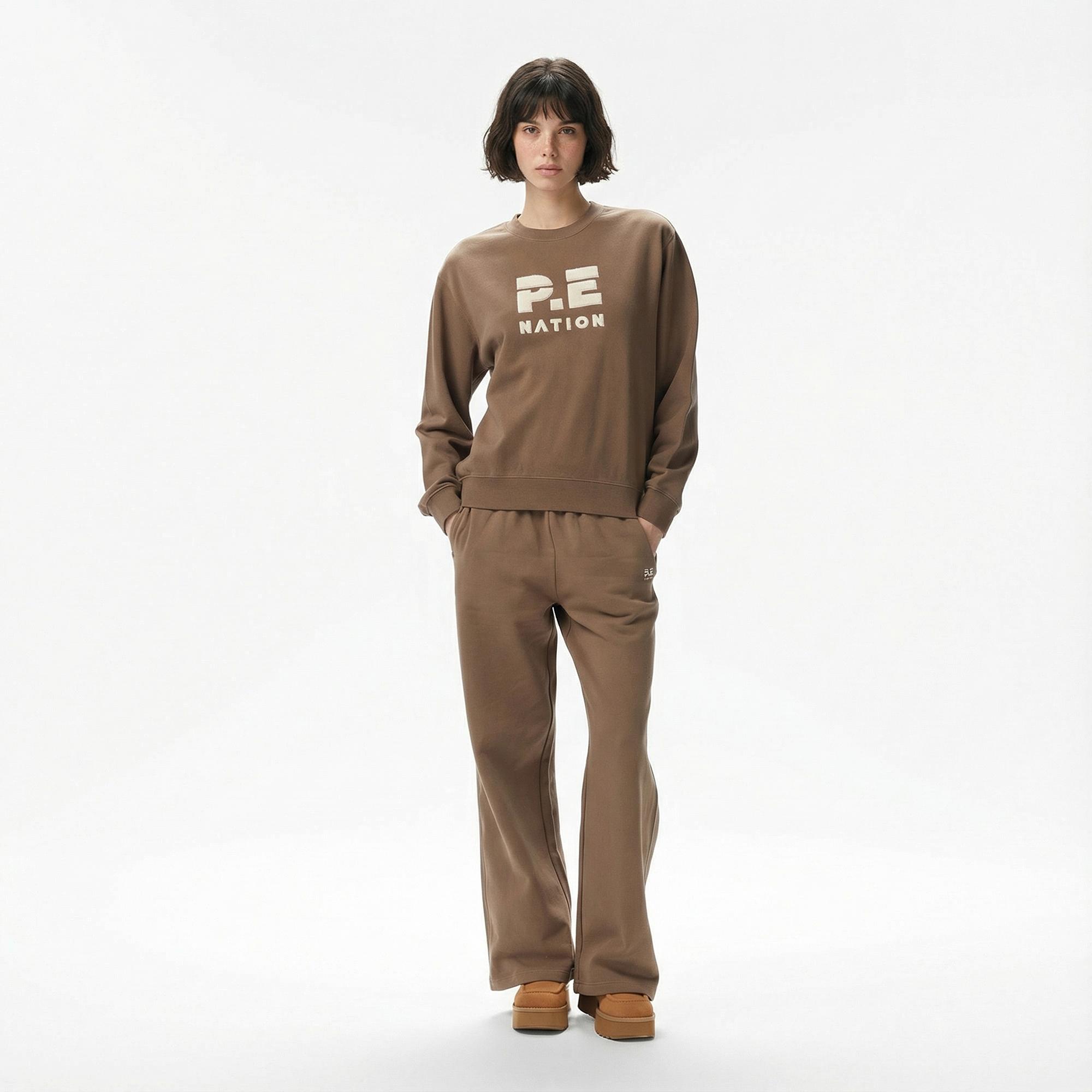 P.E Nation Heads Up 2 Kadın Kahverengi Sweatshirt