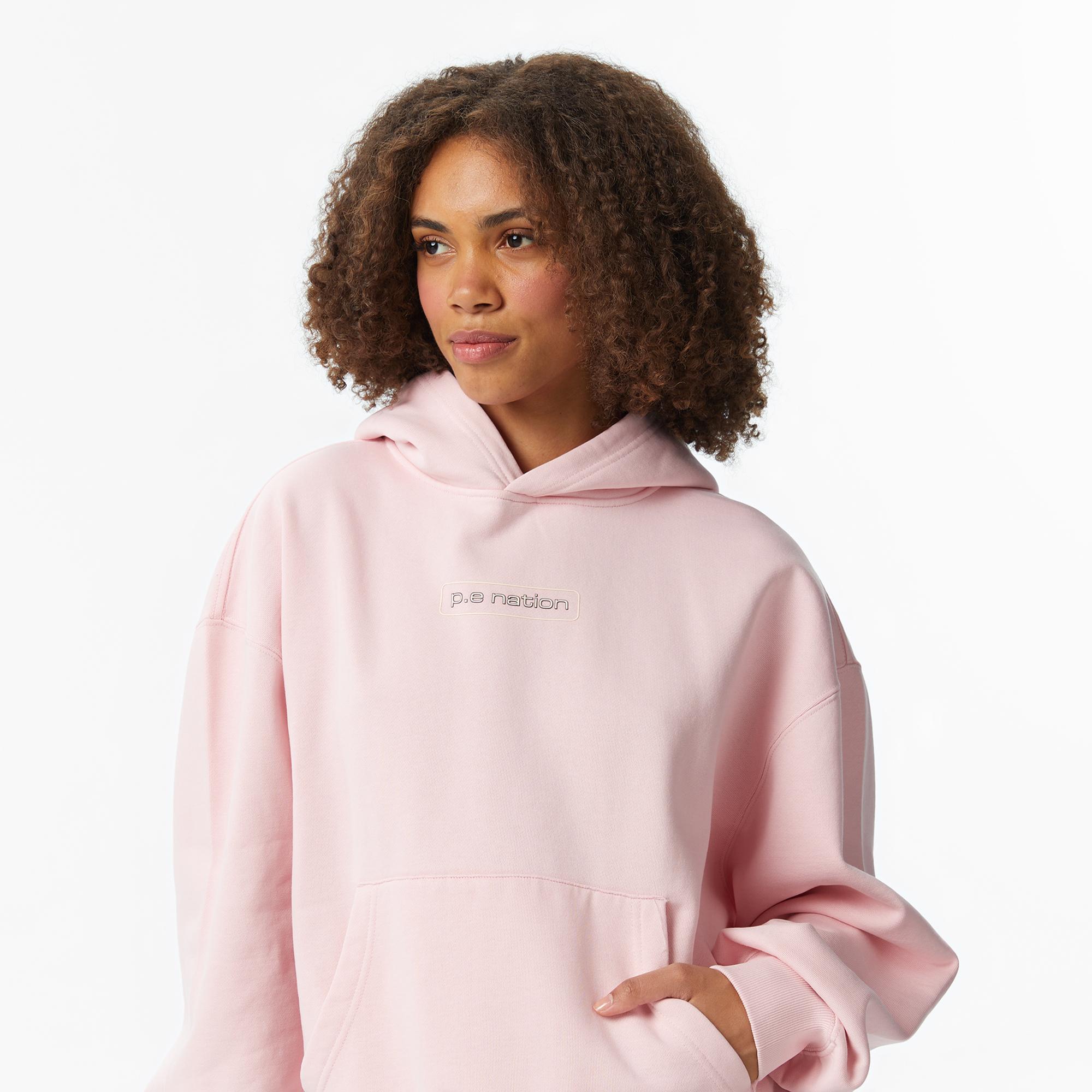 P.E Nation Peak Kadın Pembe Hoodie