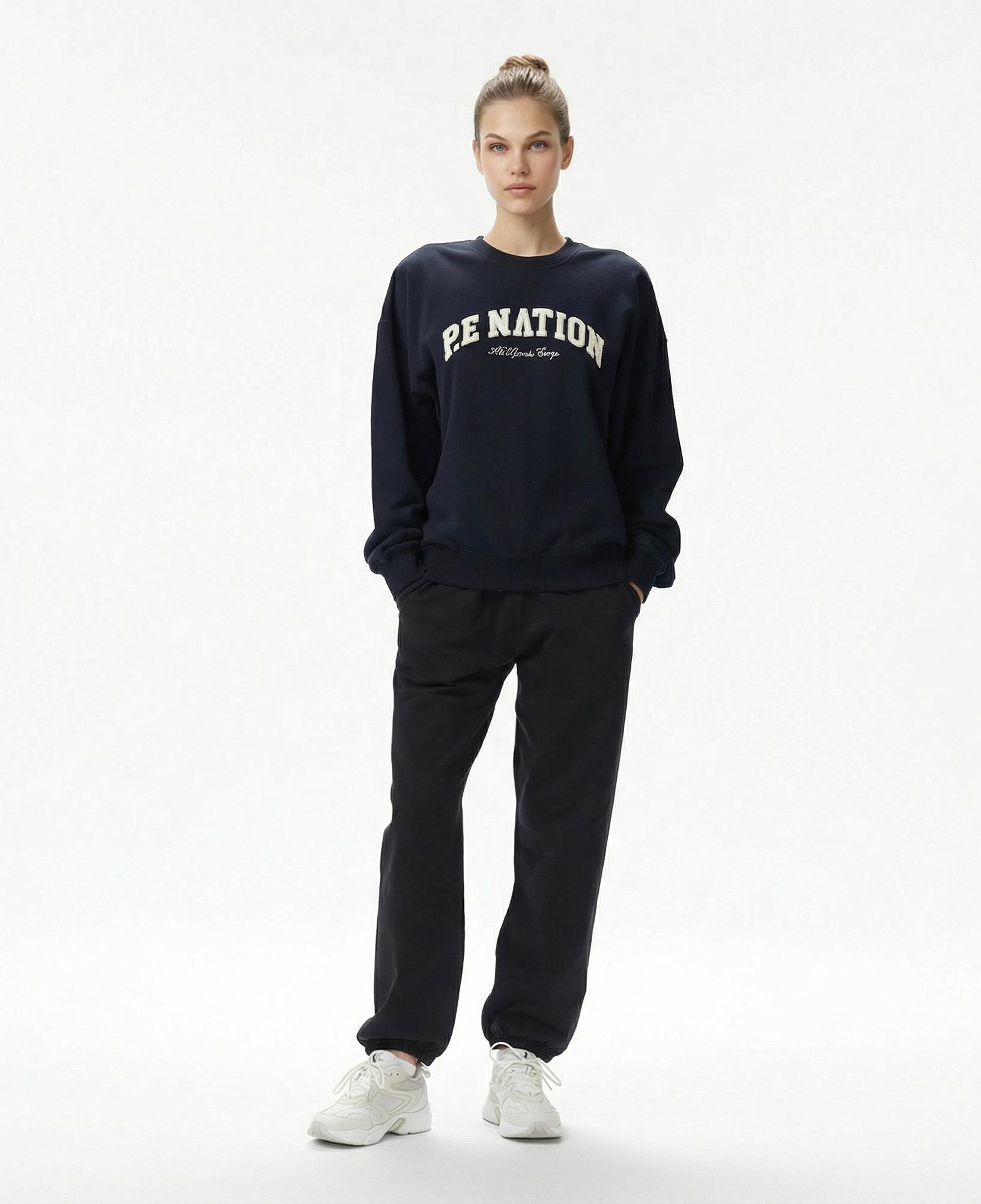 P.E Nation Heritage Kadın Koyu Lacivert Sweatshirt