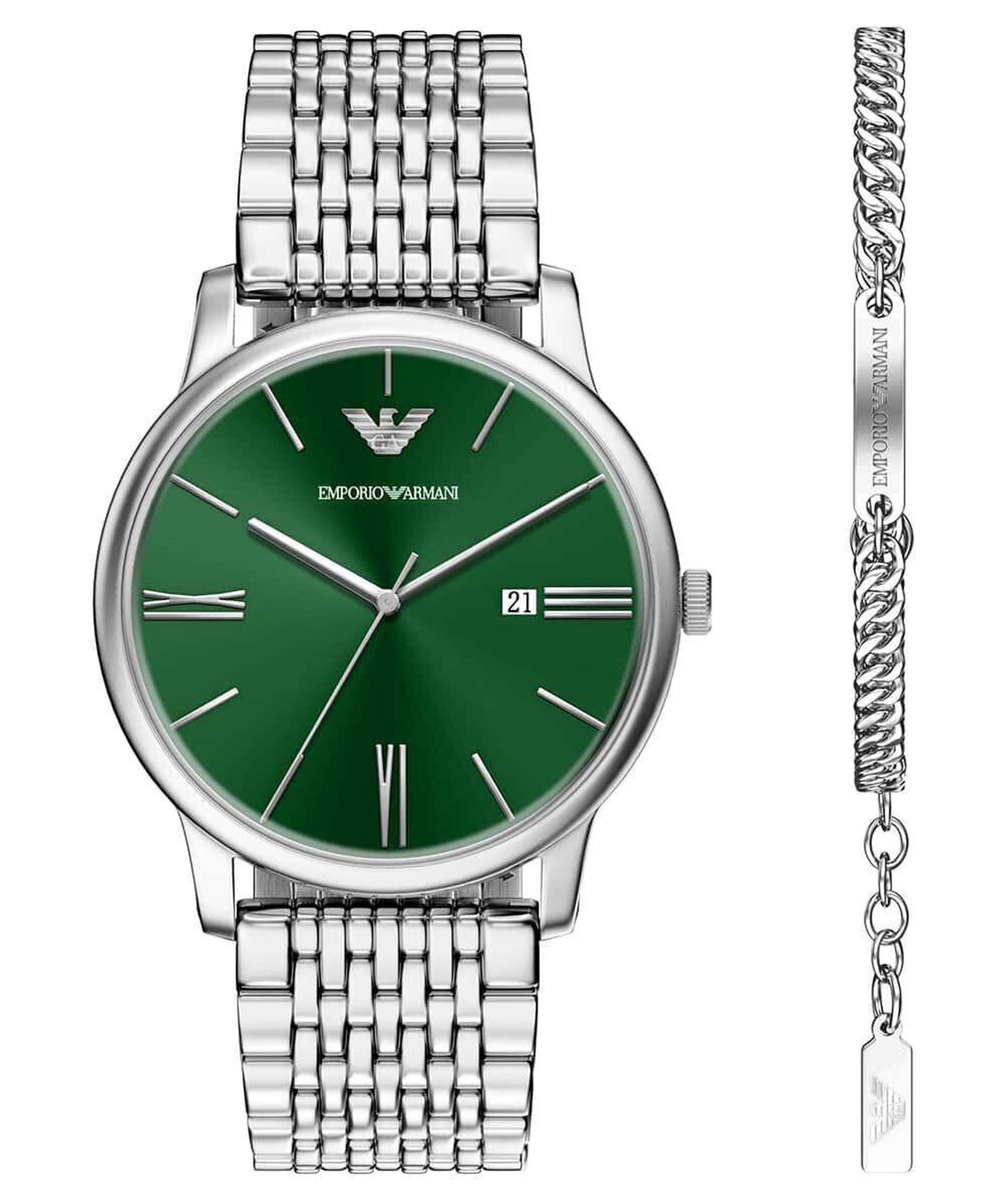 Emporio Armani AR80087SET Erkek Kol Saati ve Bileklik Seti