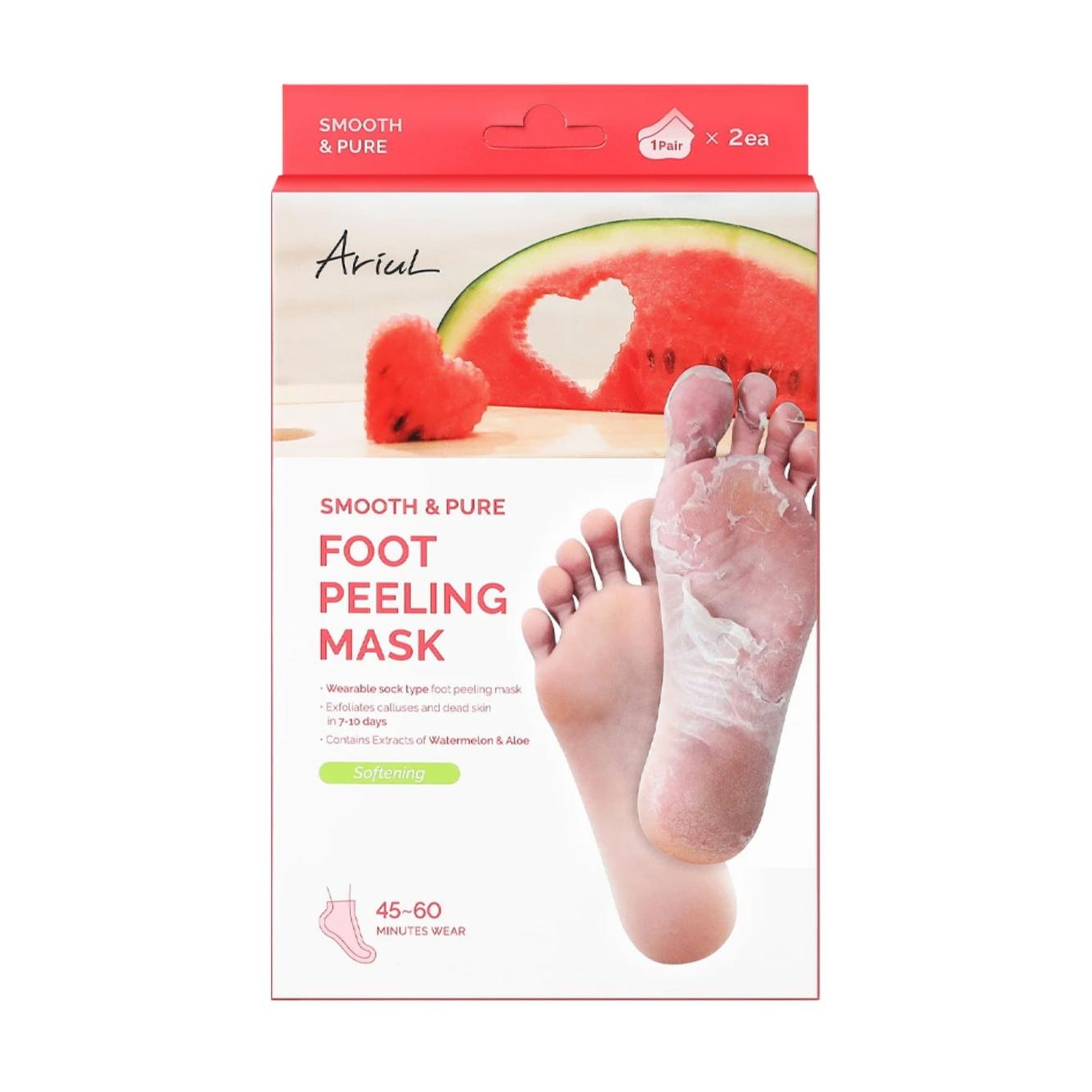 Ariul Smooth & Pure Softening Foot Peeling Mask Sheet 2 Pairs - Çorap Tipi Deri Yumuşatan Ayak Peeling Maskesi 2 Çift (4 Adet)