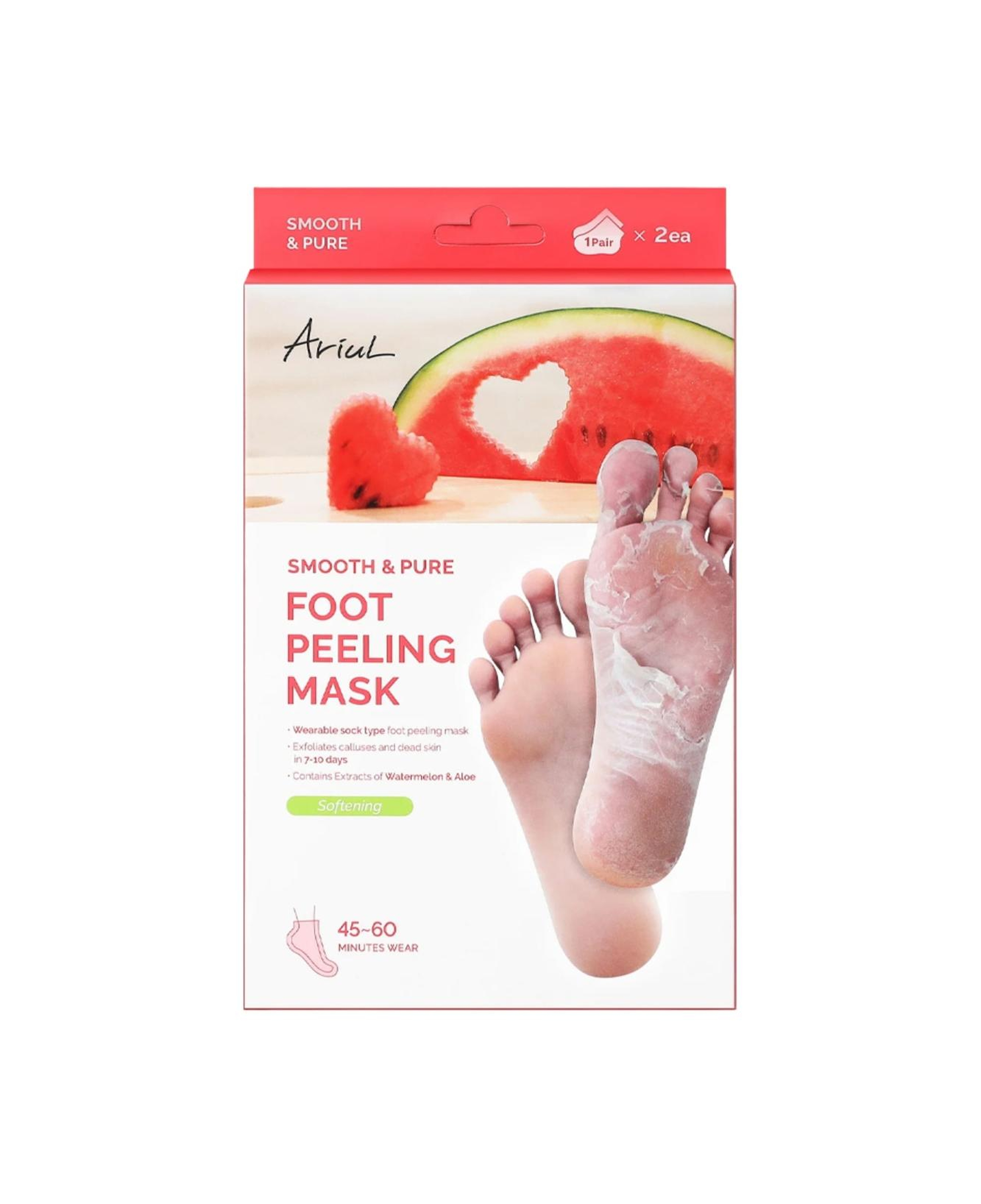 Ariul Smooth & Pure Softening Foot Peeling Mask Sheet 2 Pairs - Çorap Tipi Deri Yumuşatan Ayak Peeling Maskesi 2 Çift (4 Adet)
