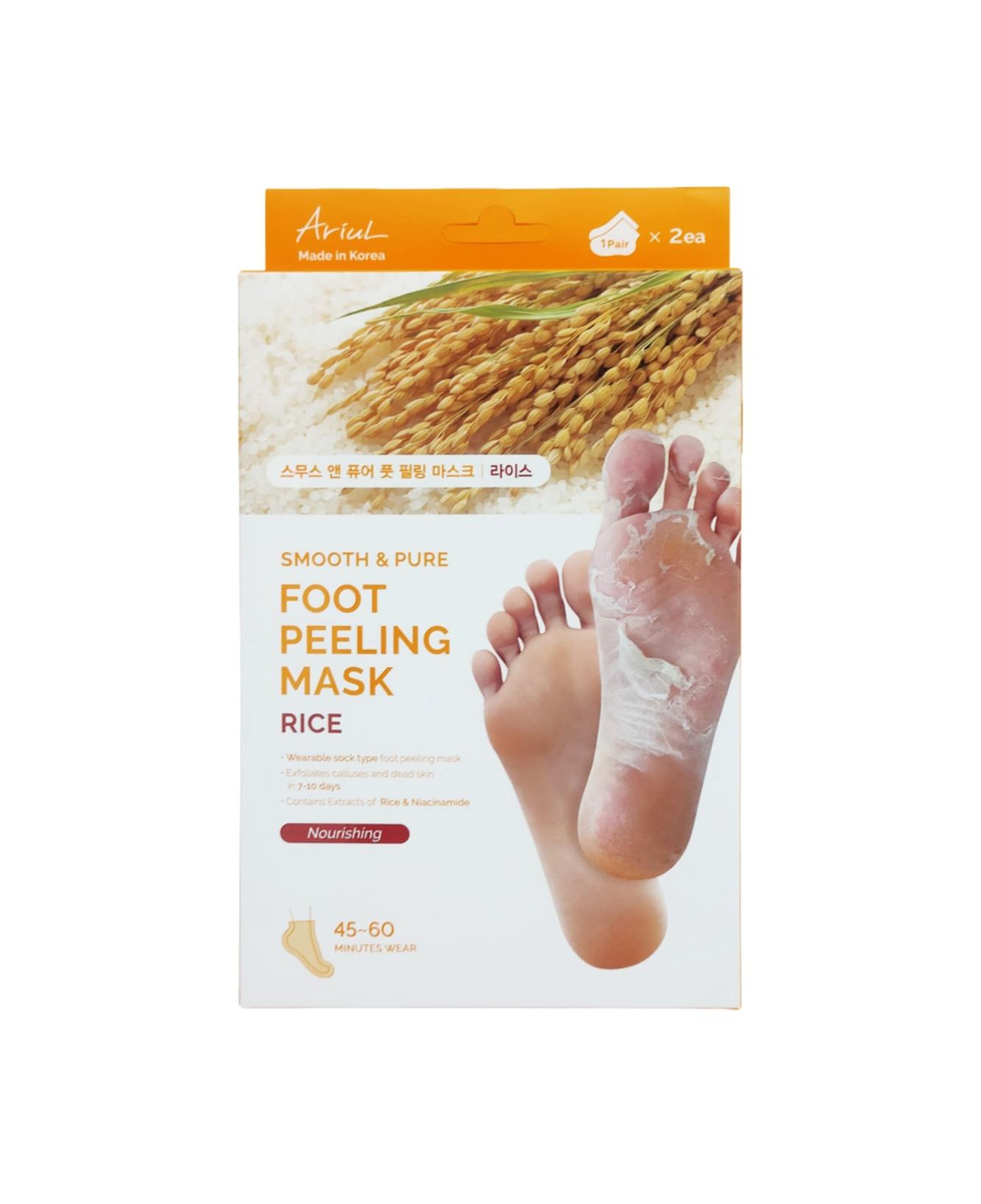 Ariul Smooth & Pure Foot Peeling Mask Nourishing 2 Pairs - Çorap Tipi Yoğun Besleyici Ayak Peeling Maskesi 2 Çift (4 Adet)
