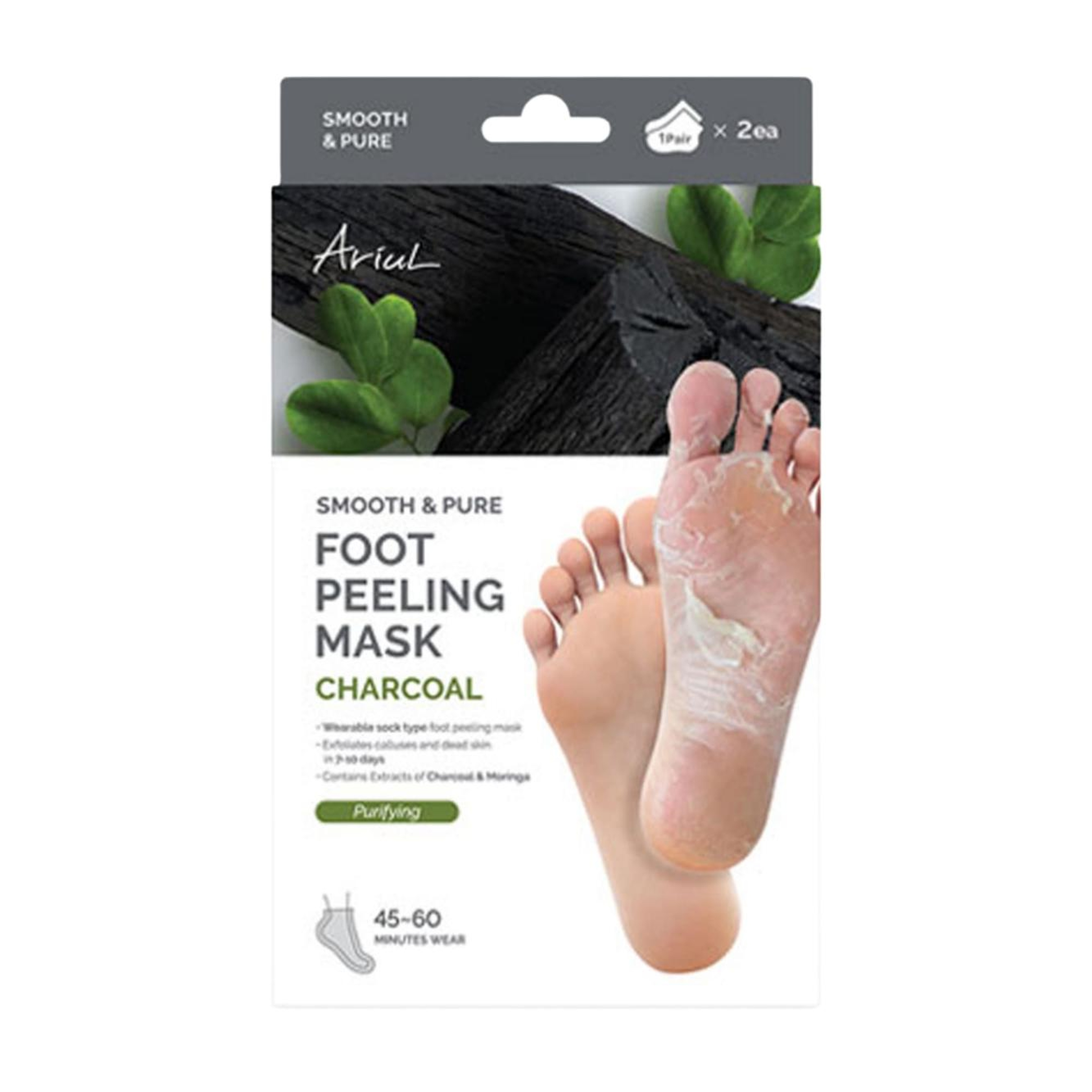 Ariul Smooth & Pure Foot Peeling Mask Purifying 2 Pairs - Çorap Tipi Derinlemesine Arındırıcı Ayak Peeling Maskesi 2 Çift (4 Adet)