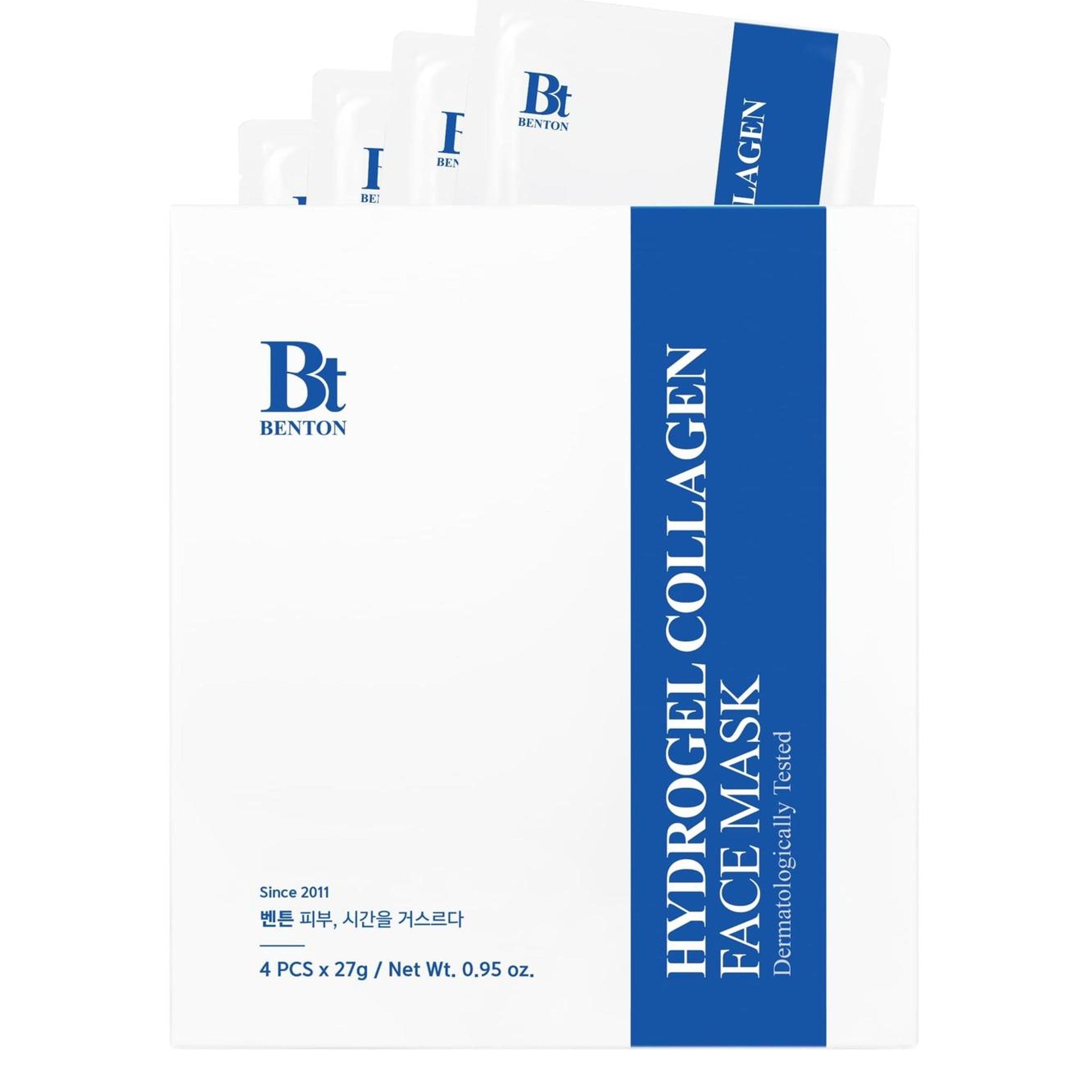 Benton Hydrogel Collagen Face Mask 4 Sheets - Kolajen İçerikli Hidrojel Yüz Maskesi