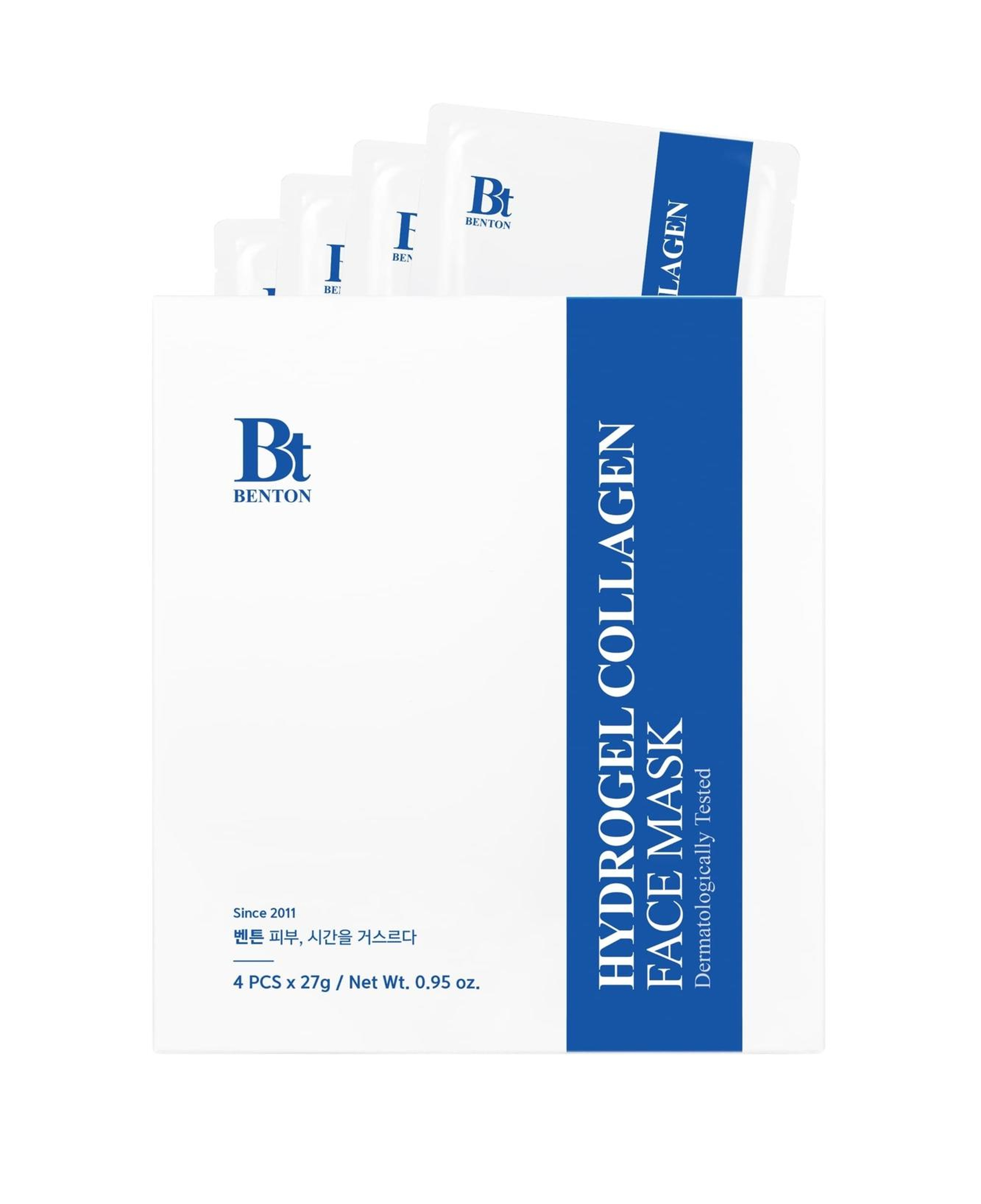 Benton Hydrogel Collagen Face Mask 4 Sheets - Kolajen İçerikli Hidrojel Yüz Maskesi