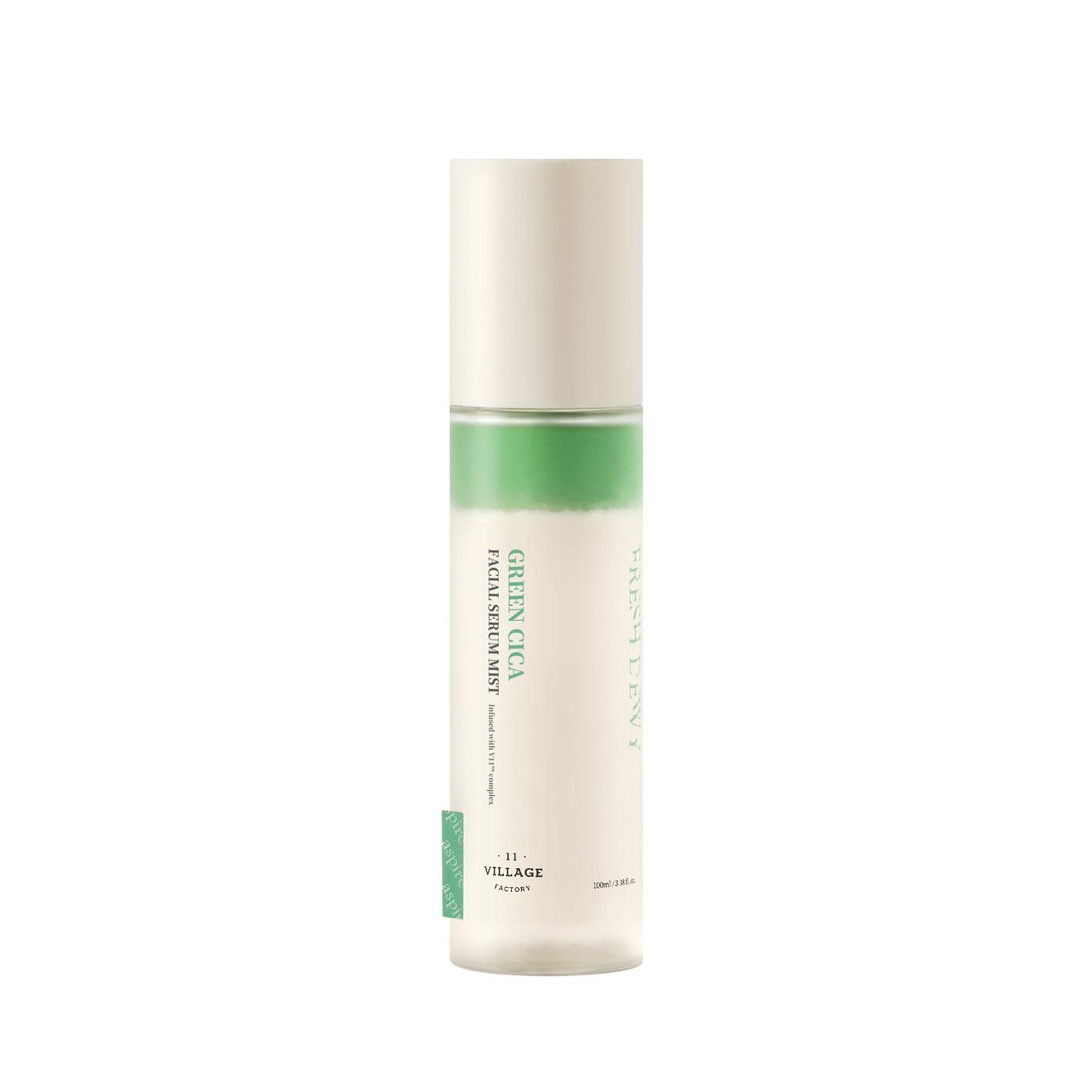 Village 11 Factory Fresh Dewy Green Cica Facial Serum Mist 100ml - Onarıcı & Sakinleştirici Vegan Serum Mist
