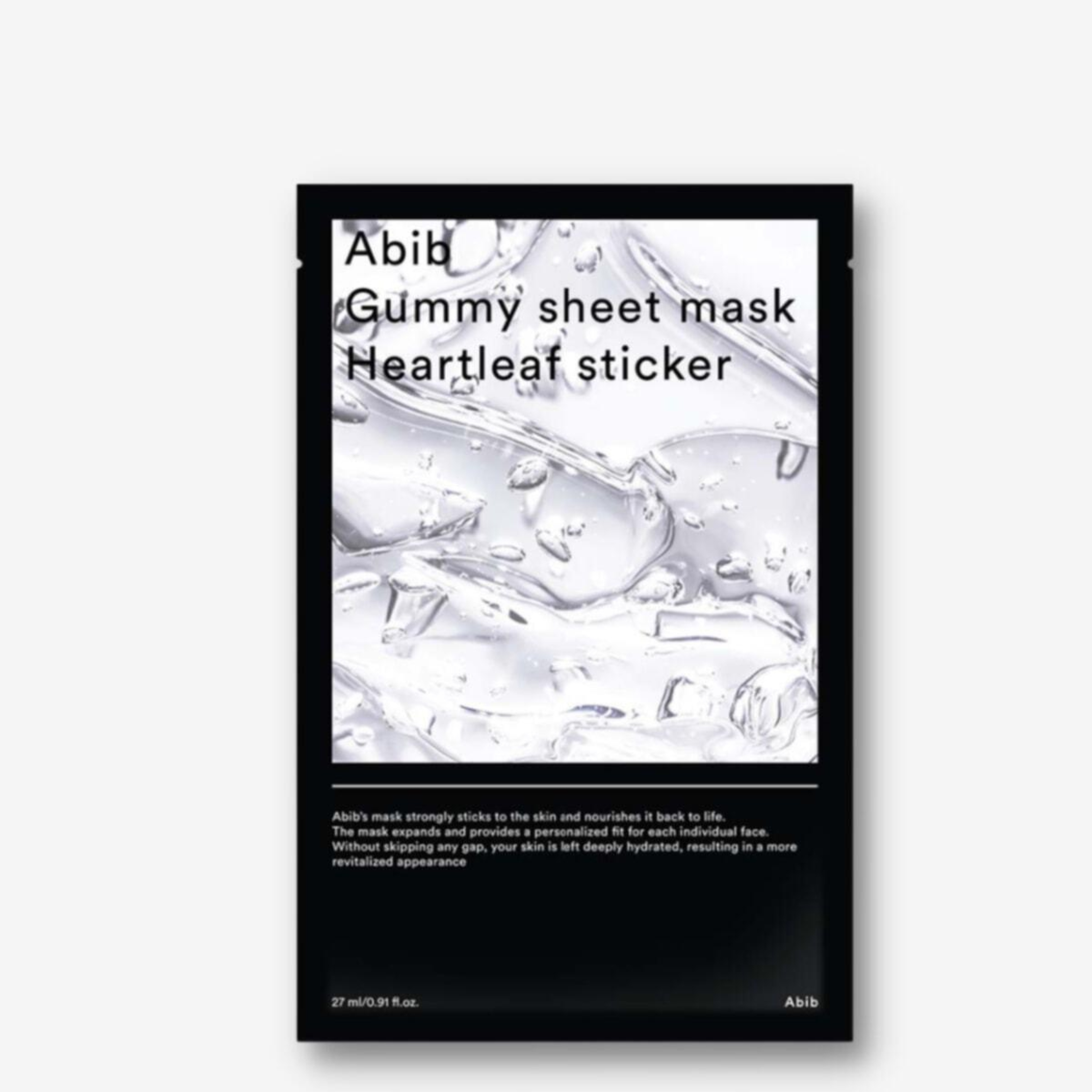 Abib Gummy Sheet Mask Heartleaf Sticker - Sakinleştirici & Yatıştırıcı Vegan Maske