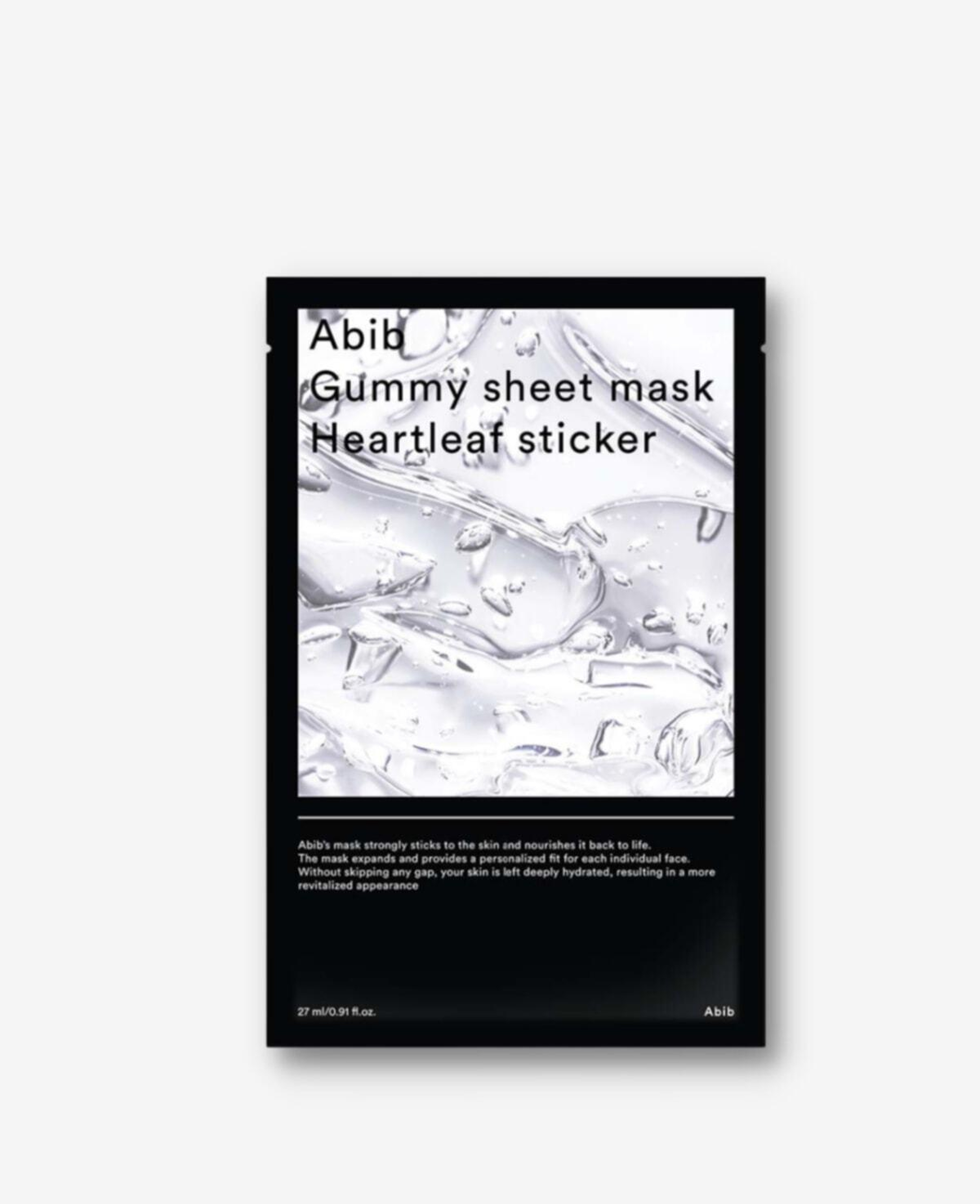 Abib Gummy Sheet Mask Heartleaf Sticker - Sakinleştirici & Yatıştırıcı Vegan Maske