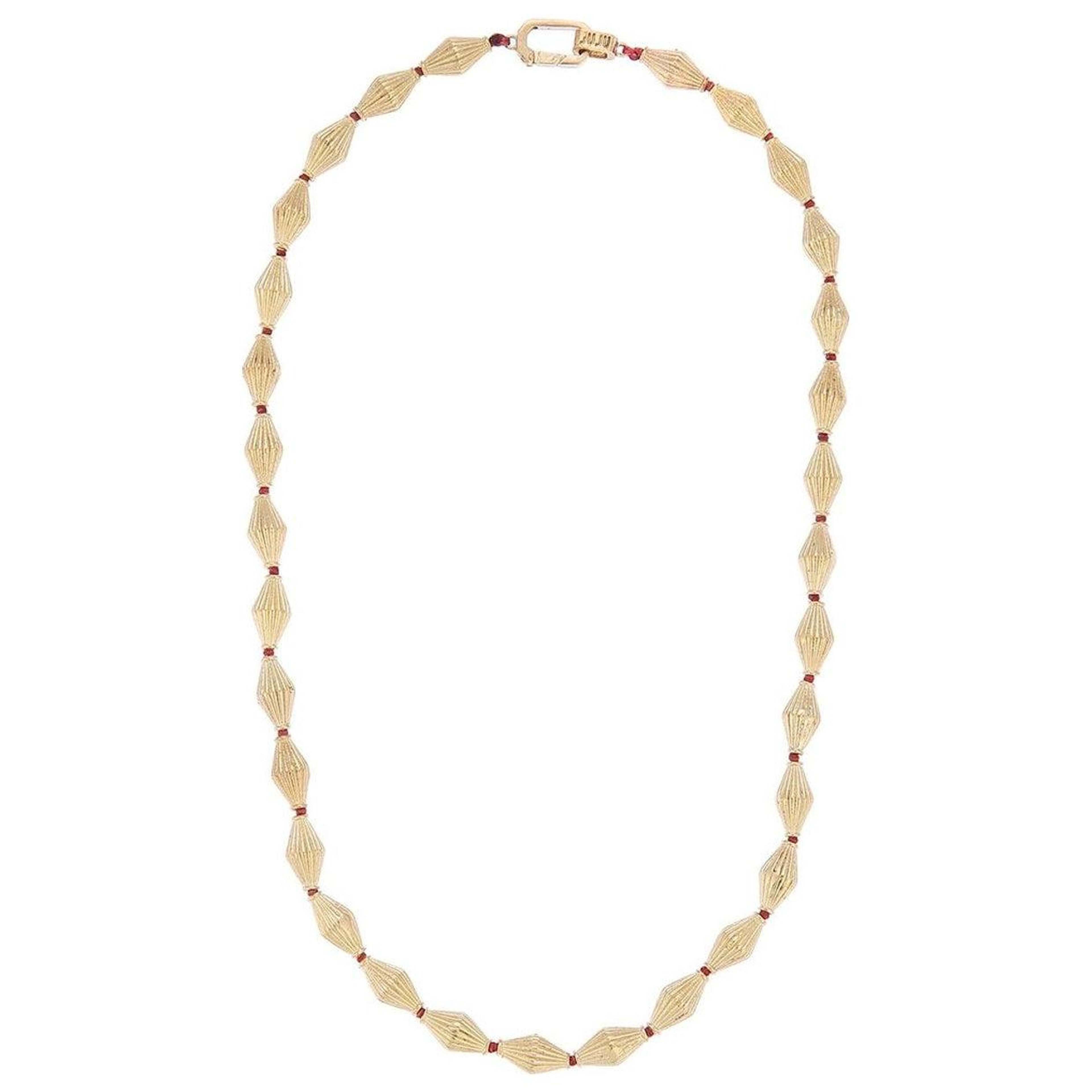 JUJU MOOD Striped Almond Kolye