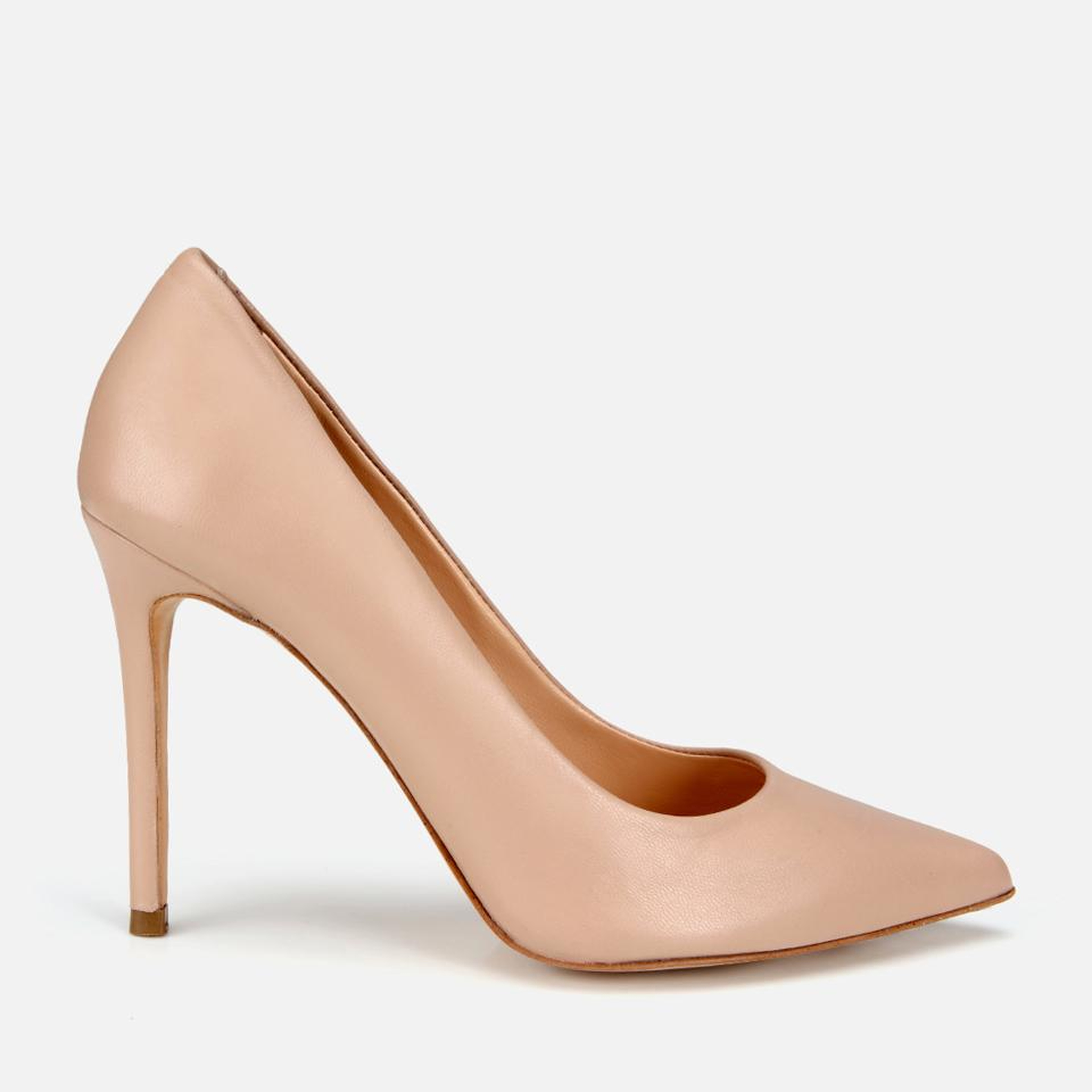 Kadın Deri Bej Yüksek Topuklu Stiletto