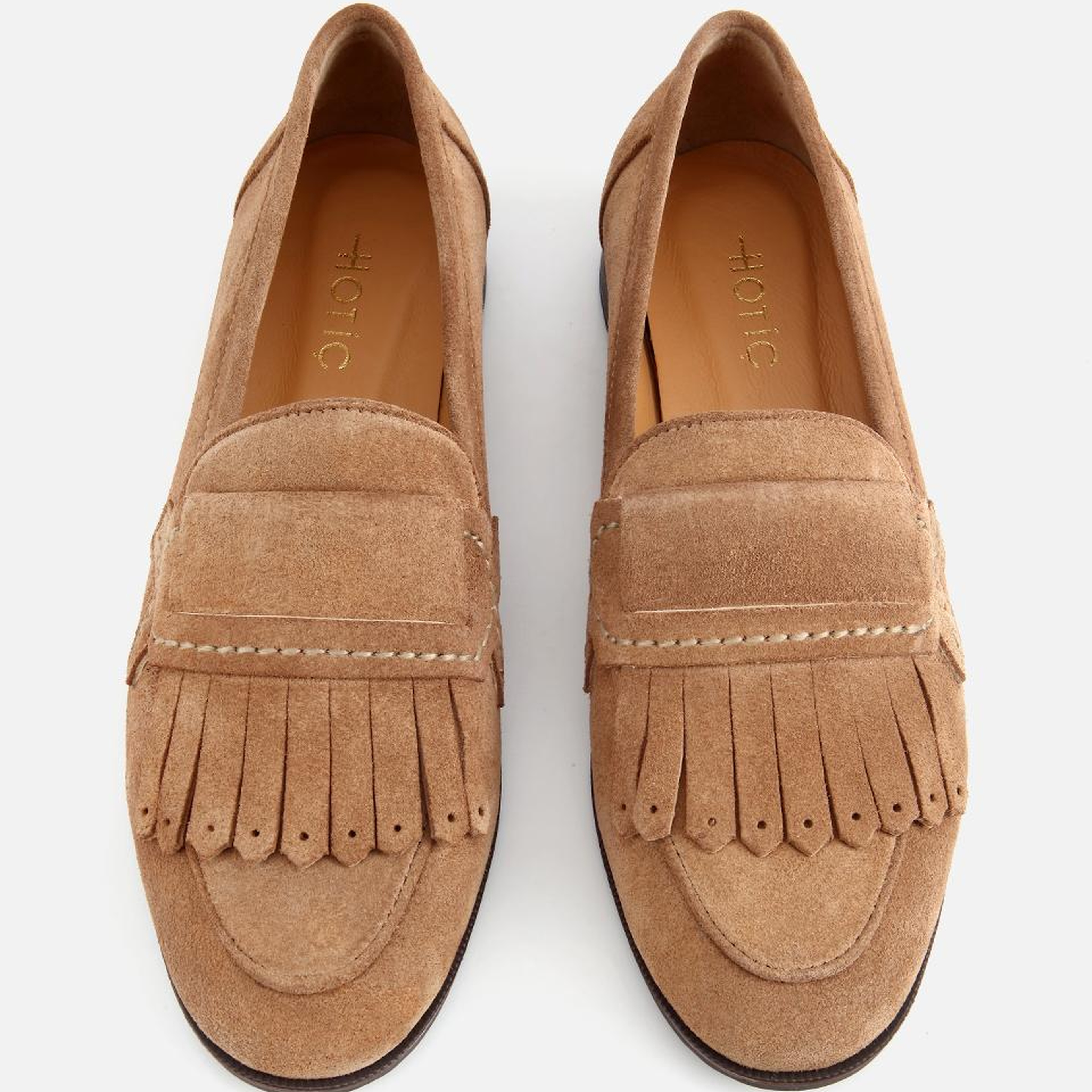 Kadın Süet Deri Vizon Püskül Detaylı Klasik Loafer