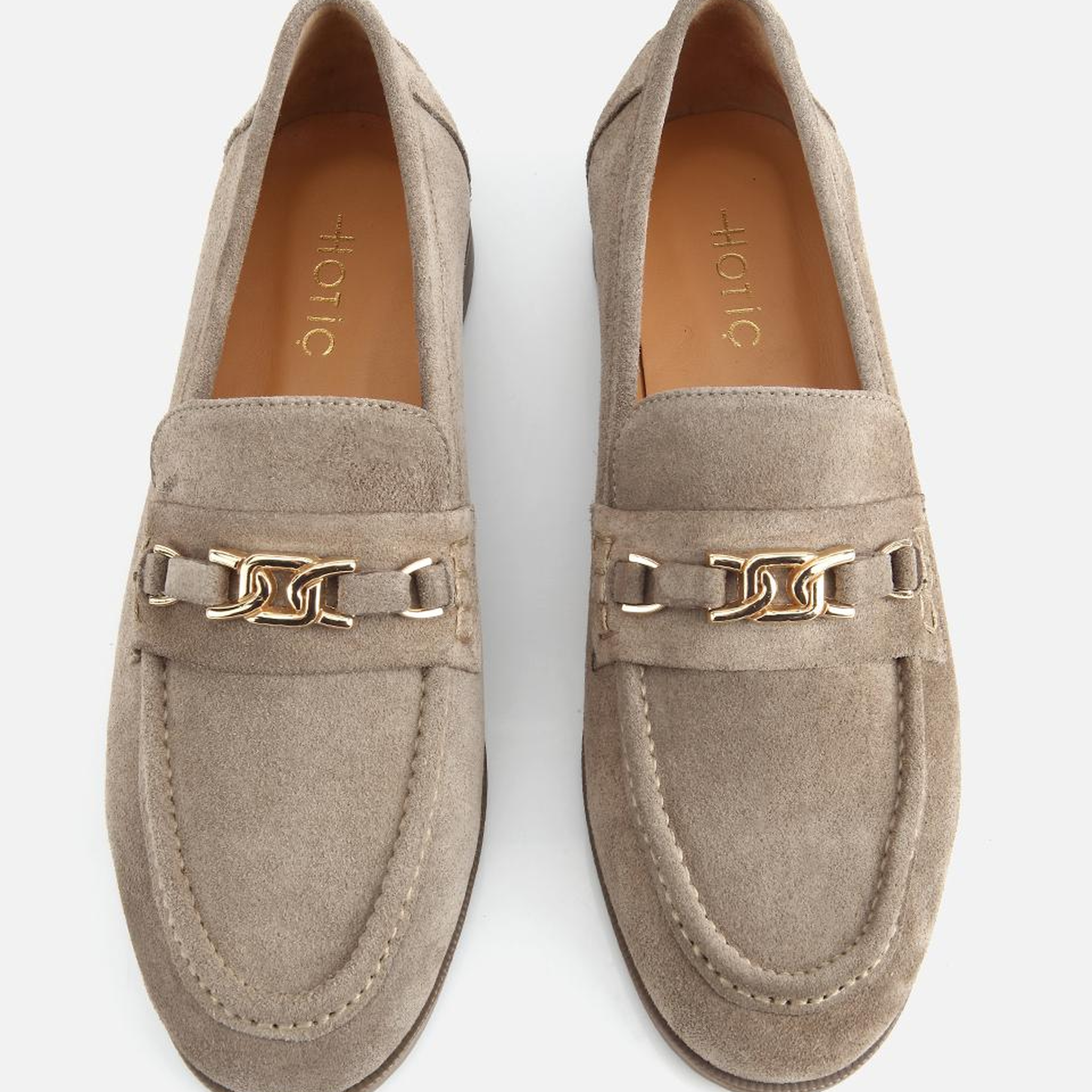 Kadın Süet Deri Açık Yeşil Toka Detaylı Klasik Loafer