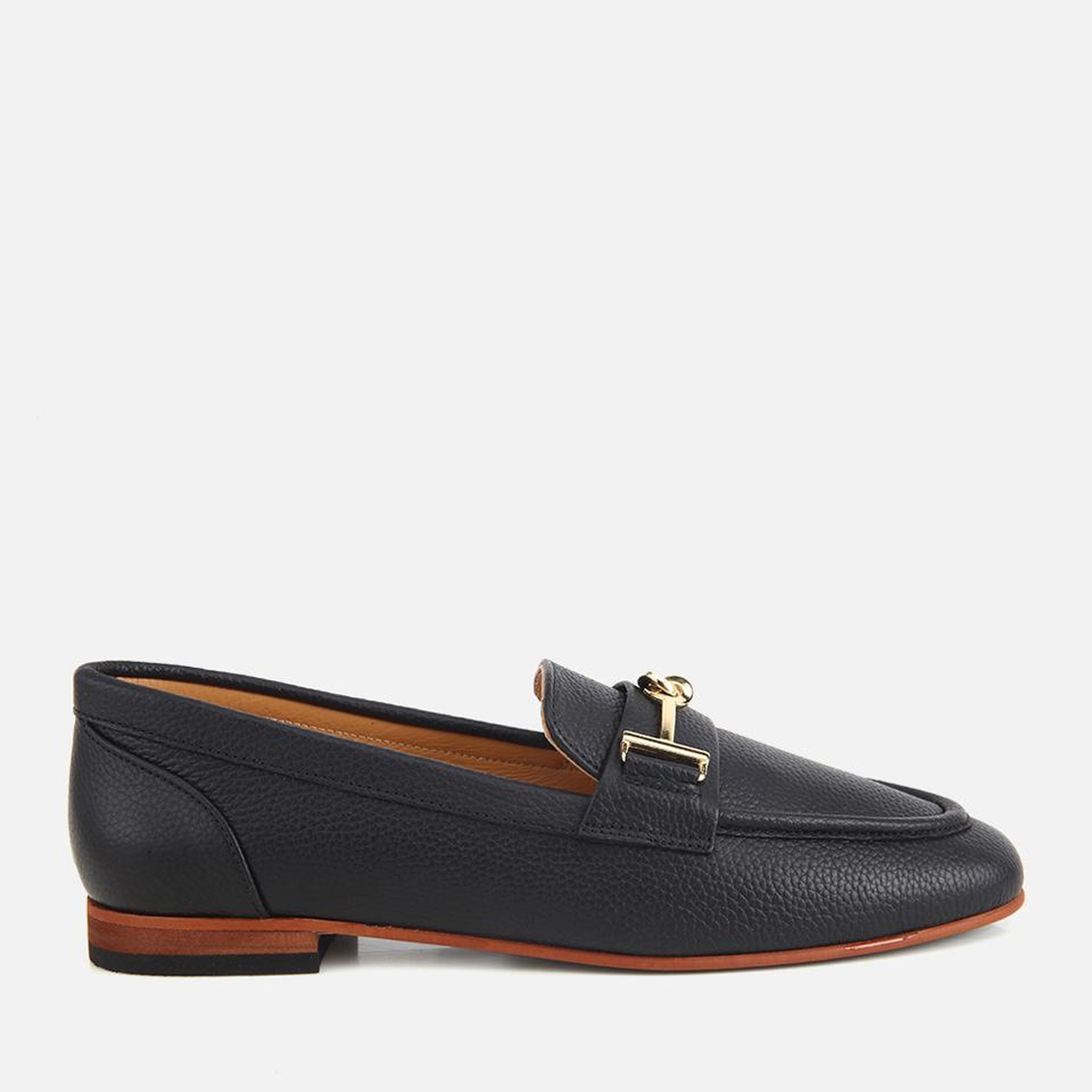 Kadın Deri Siyah Yumuşak Dokulu Tokalı Klasik Loafer