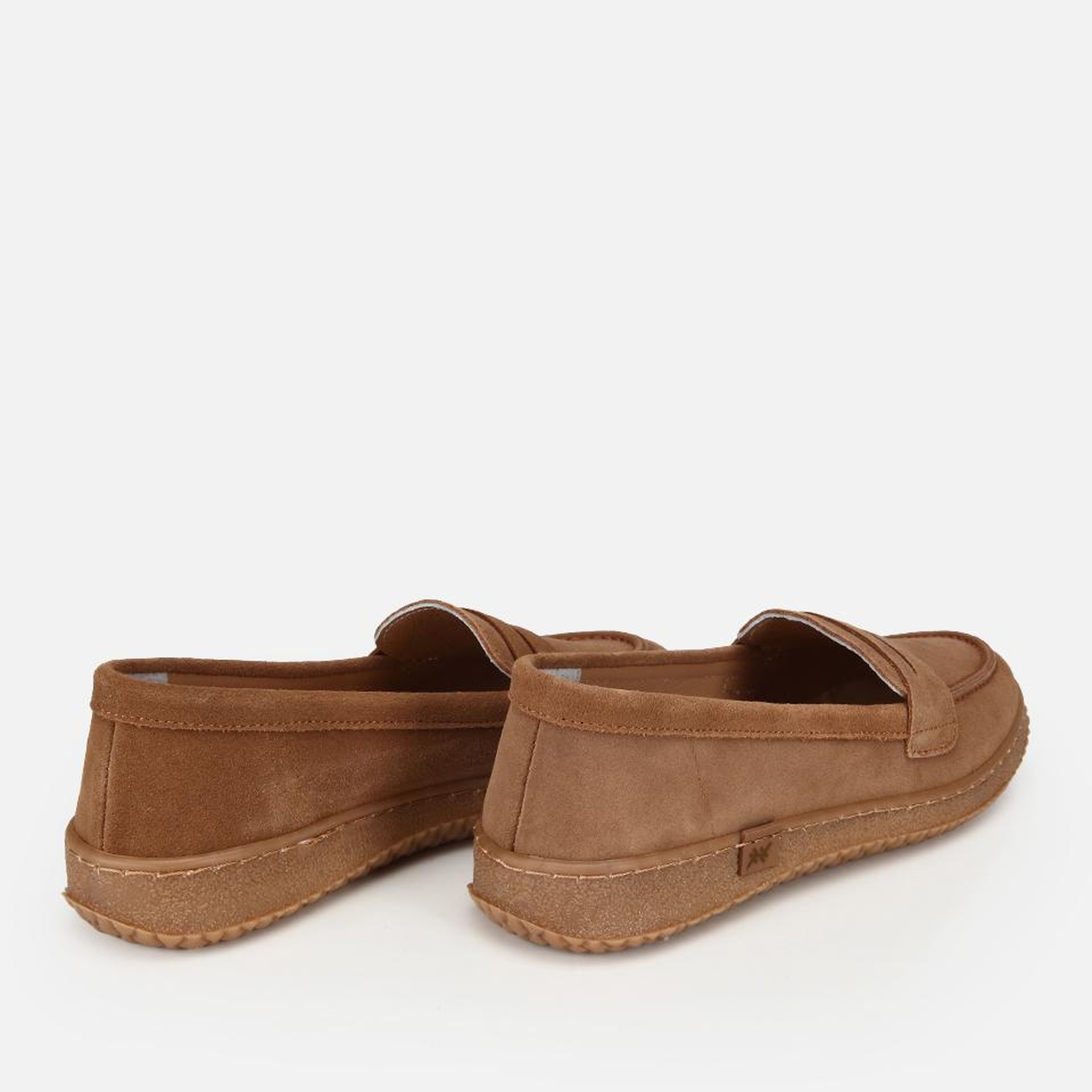 Kadın Süet Deri Taba Yumuşak Tabanlı Günlük Loafer