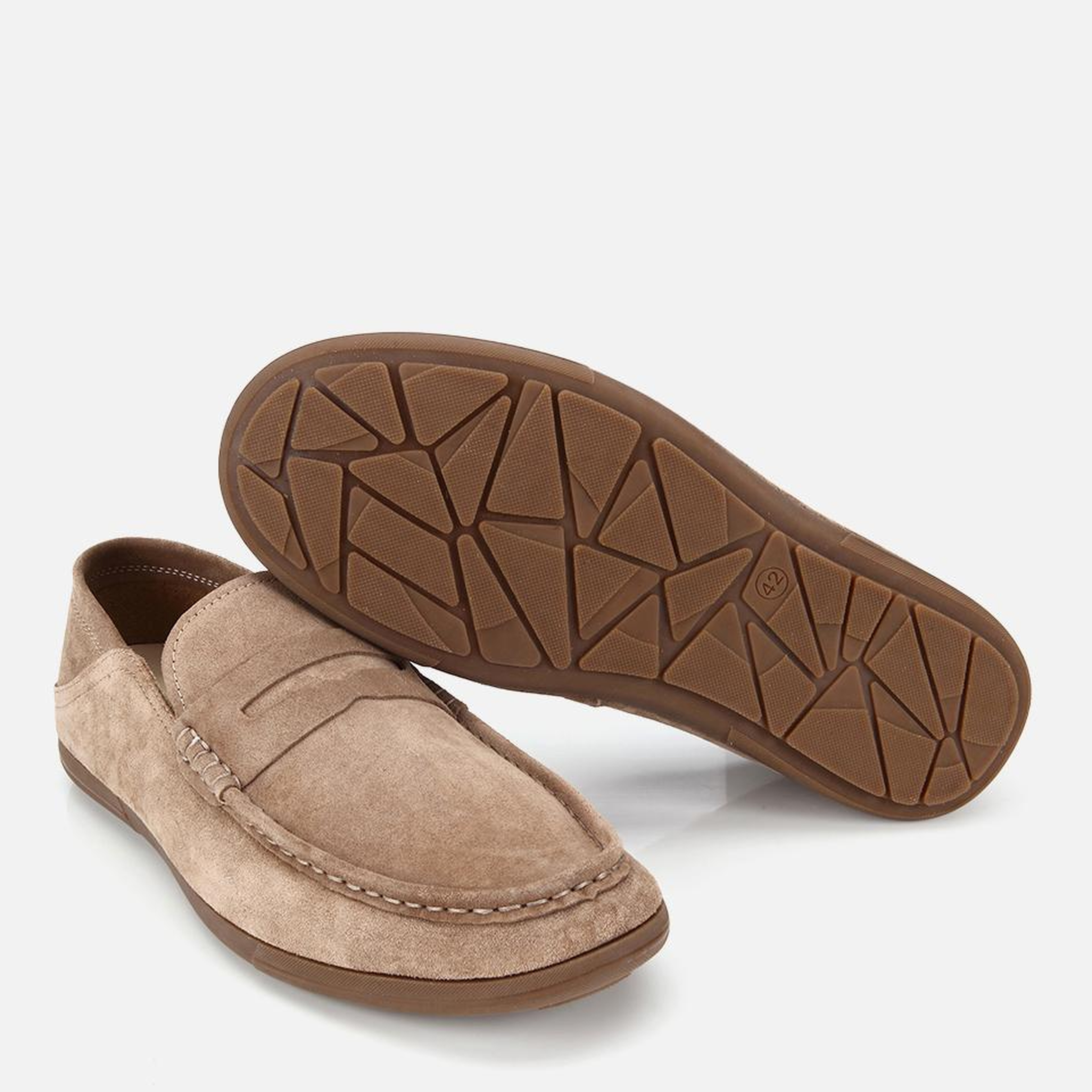 Erkek Süet Deri Açık Kahverengi Comfort Loafer Ayakkabı