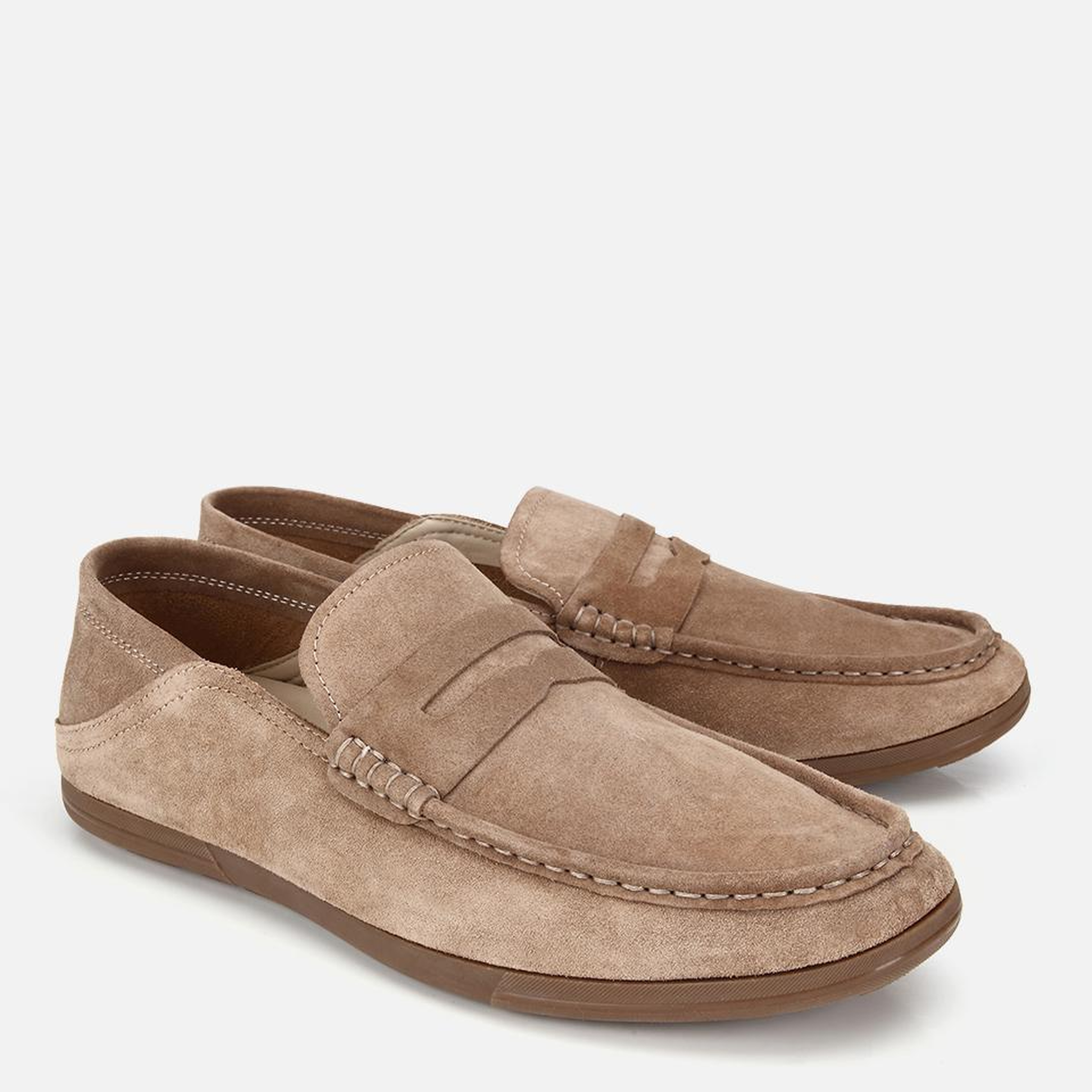Erkek Süet Deri Açık Kahverengi Comfort Loafer Ayakkabı