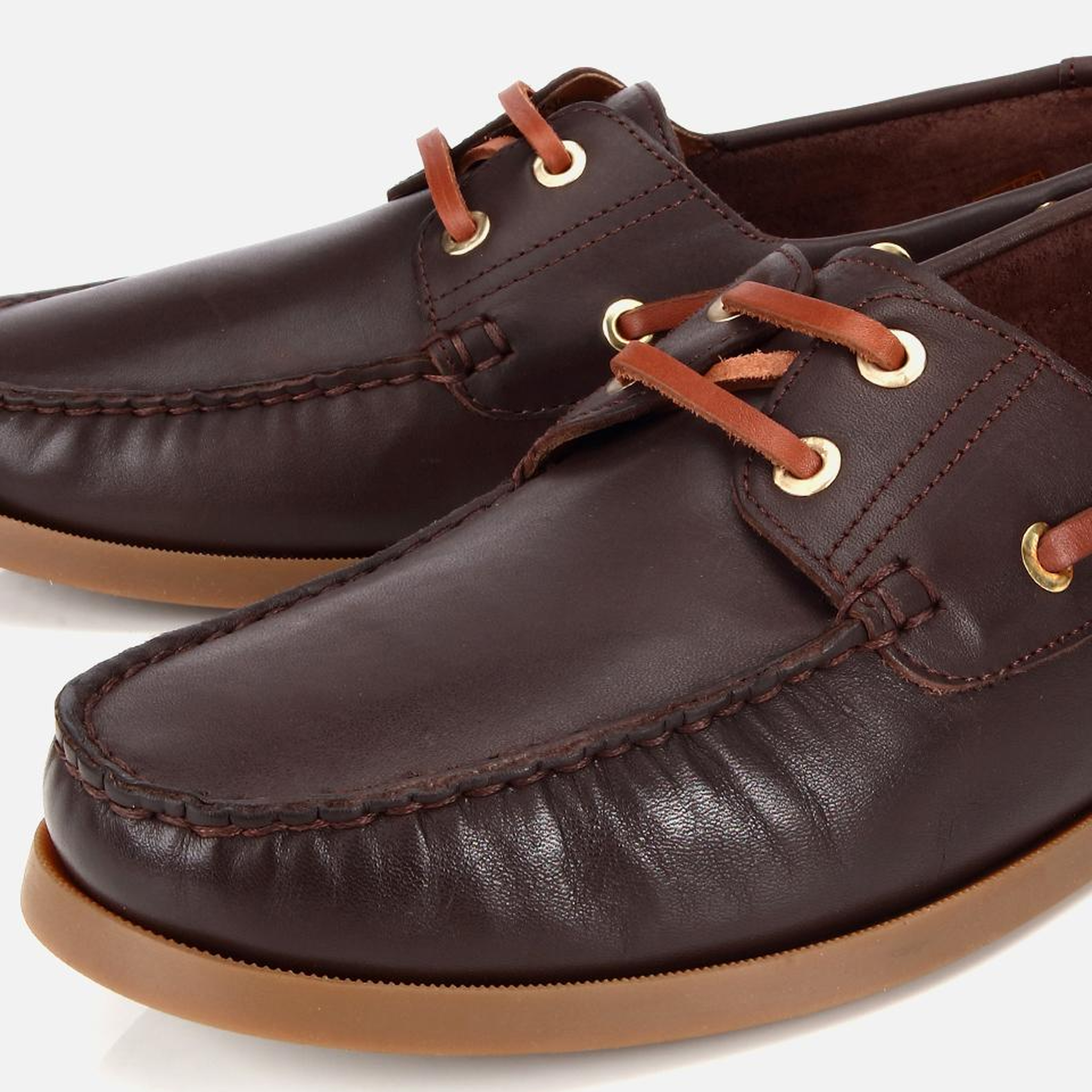 Erkek Deri Kahverengi Bağcık Detaylı Günlük Loafer