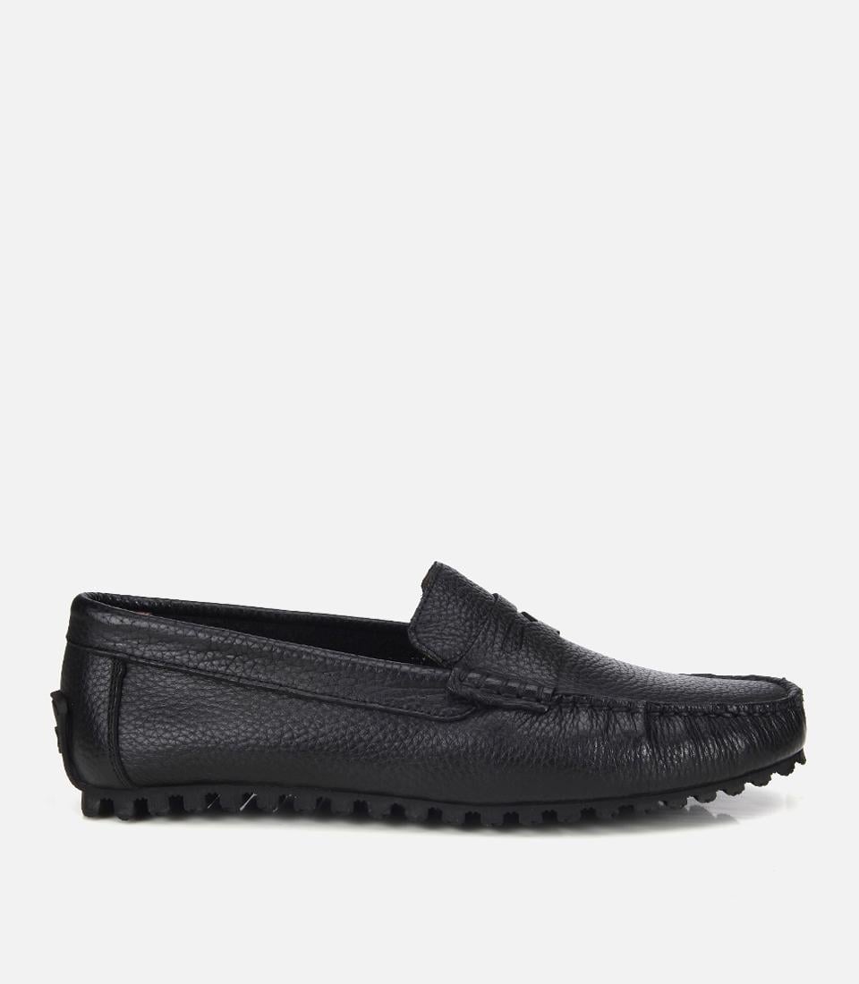 Erkek Deri Siyah Comfort Günlük Loafer