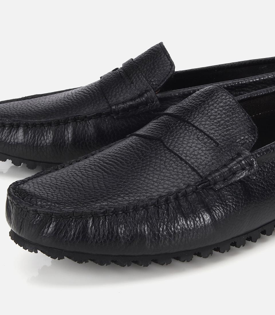 Erkek Deri Siyah Comfort Günlük Loafer
