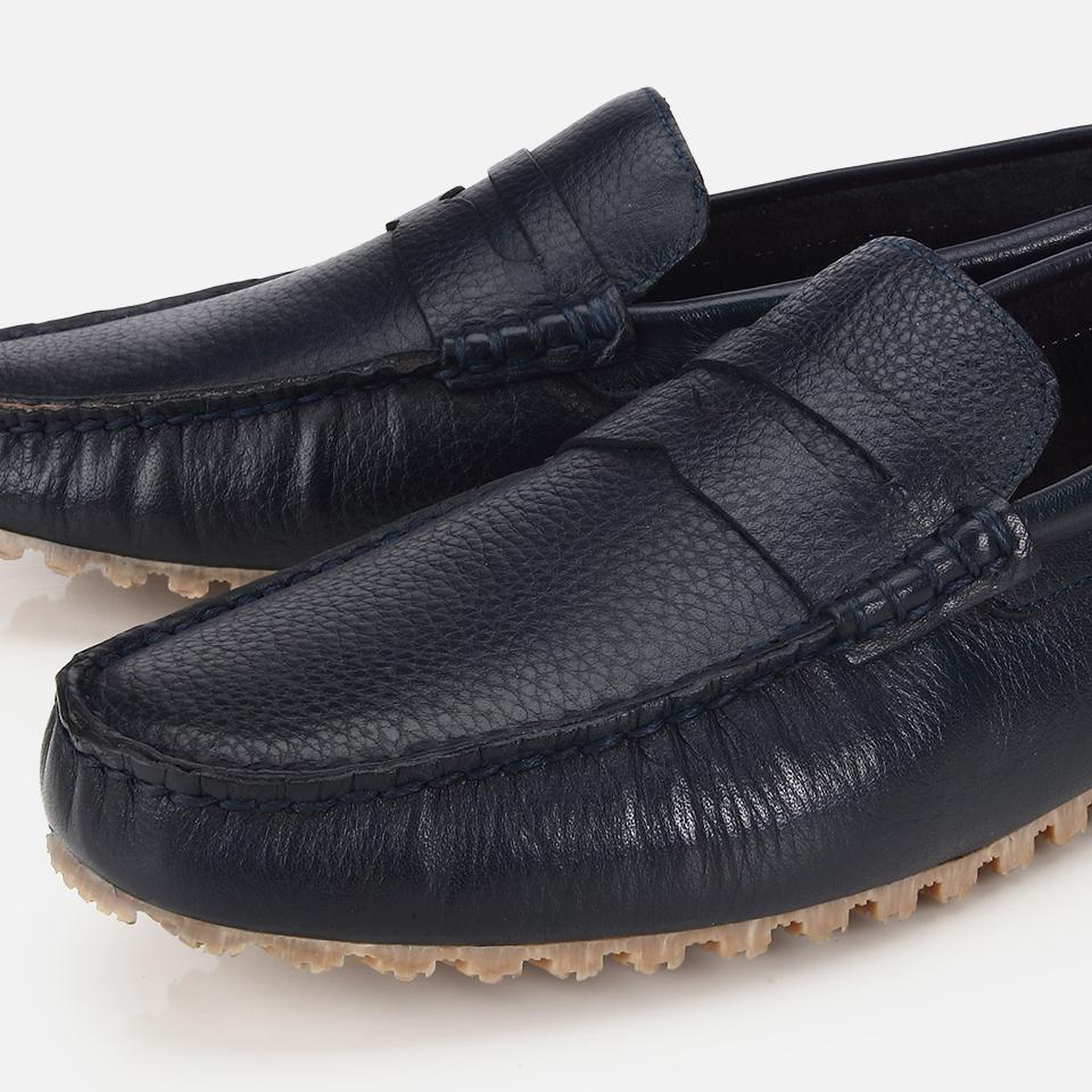 Erkek Deri Lacivert Comfort Günlük Loafer