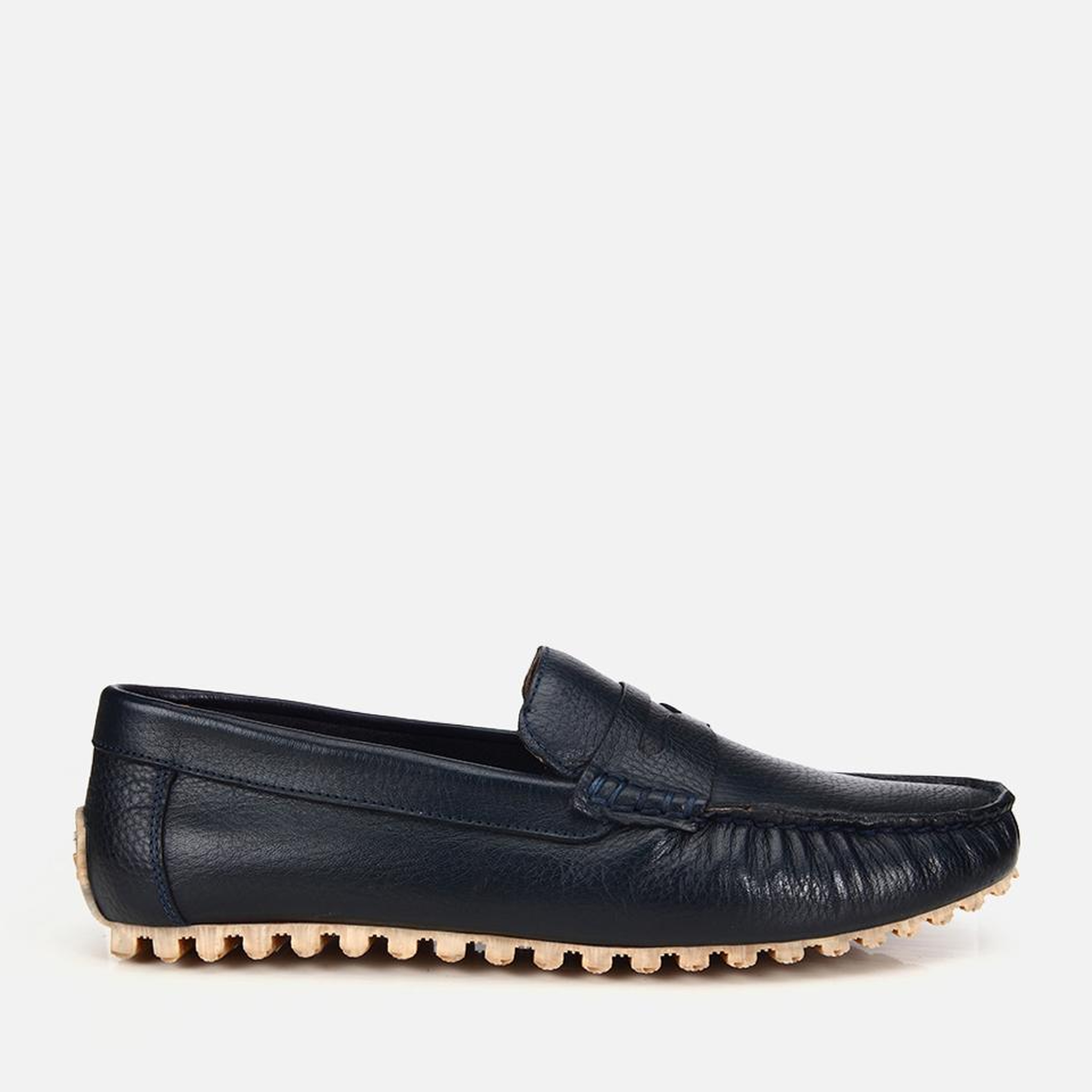 Erkek Deri Lacivert Comfort Günlük Loafer