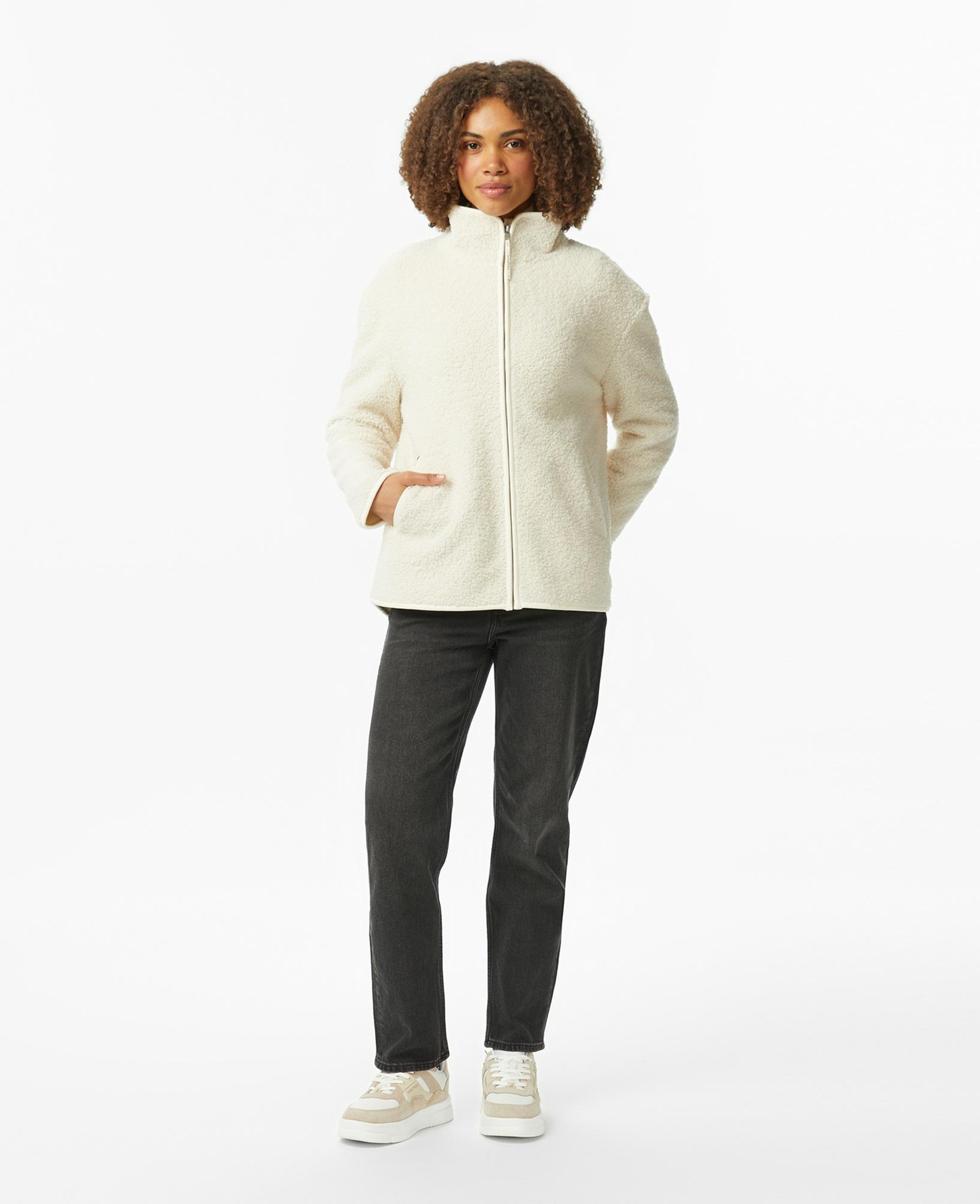 Nautica Kadın Krem Rengi Oversize Sweatshirt
