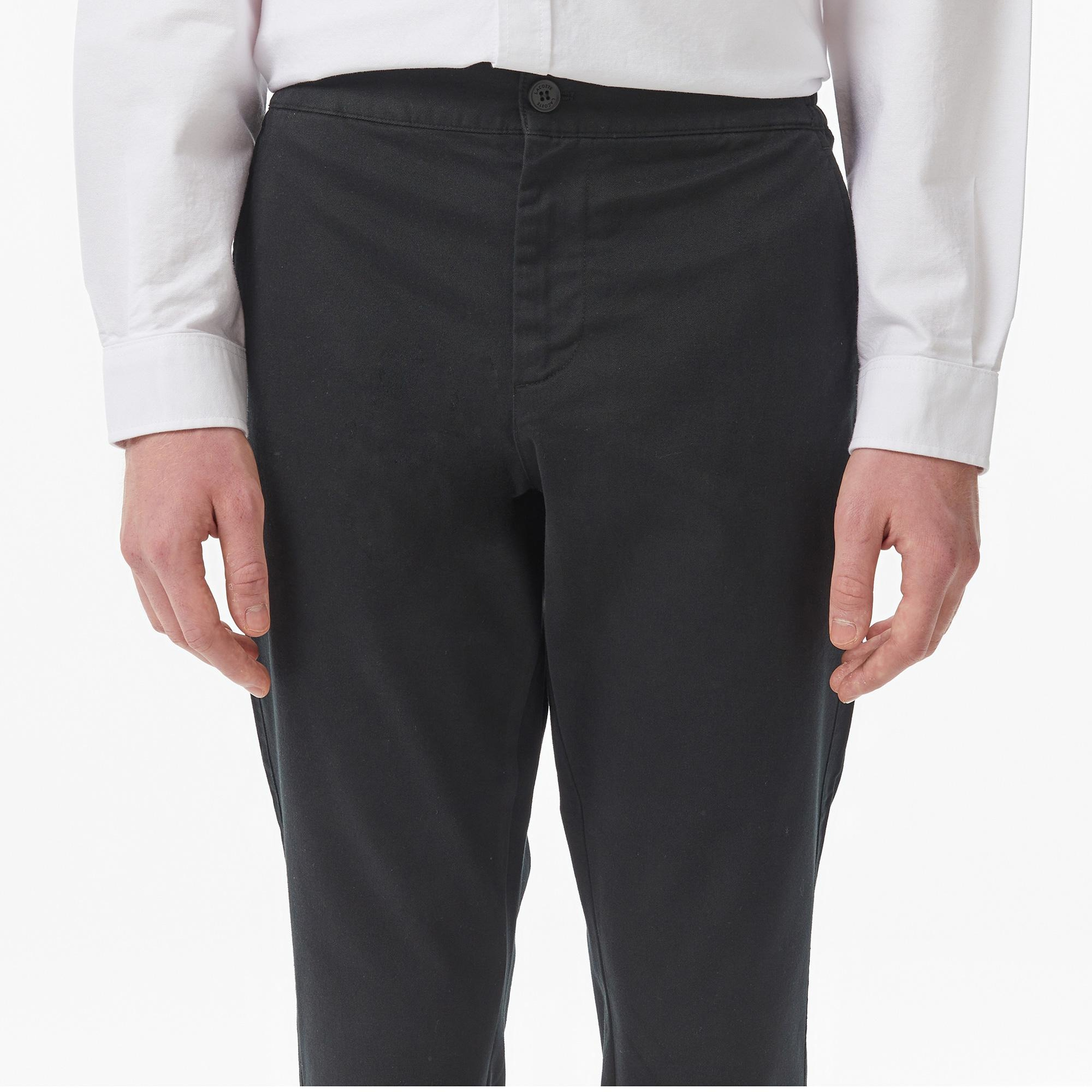 Lacoste Erkek Slim Fit Siyah Chino Pantolon