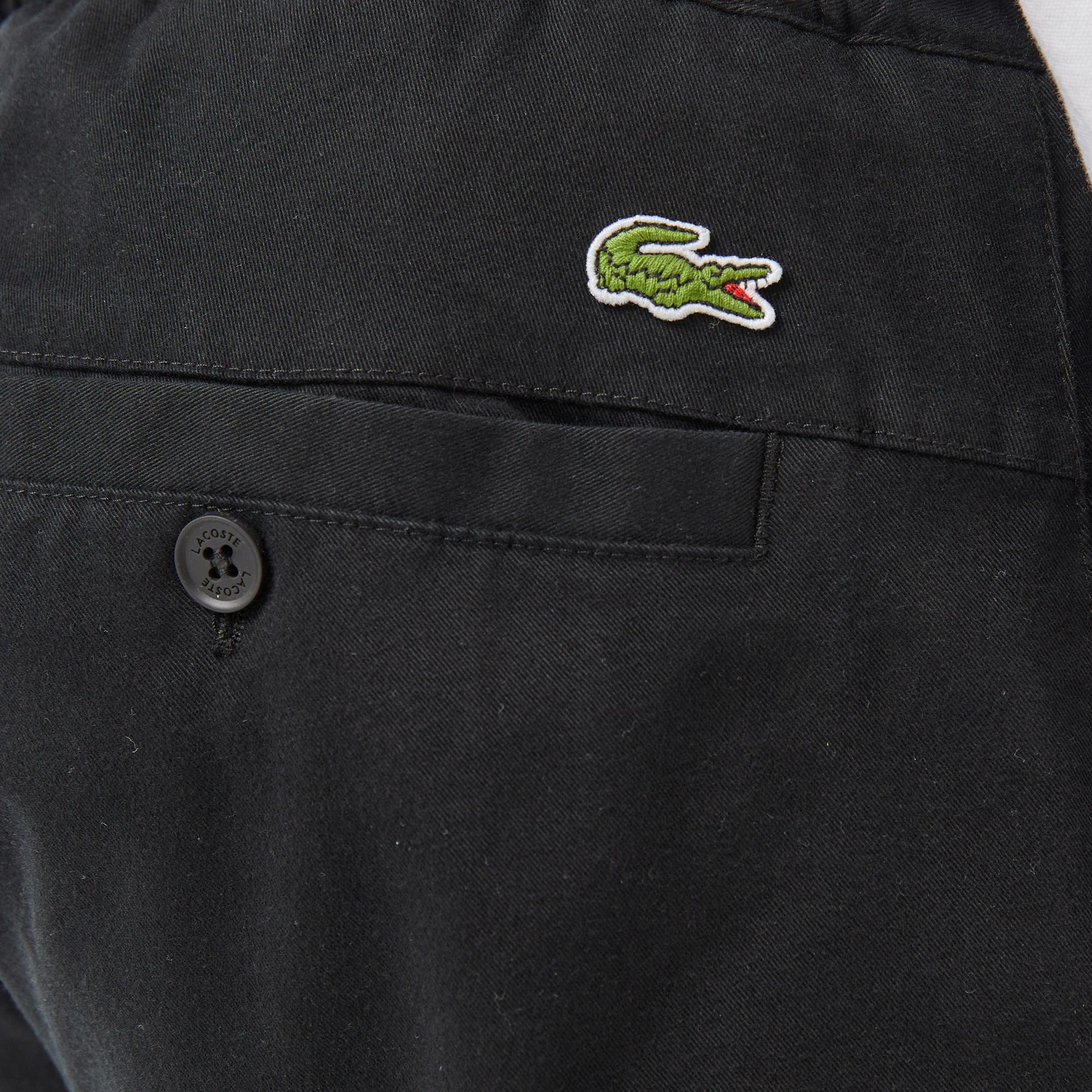 Lacoste Erkek Slim Fit Siyah Chino Pantolon