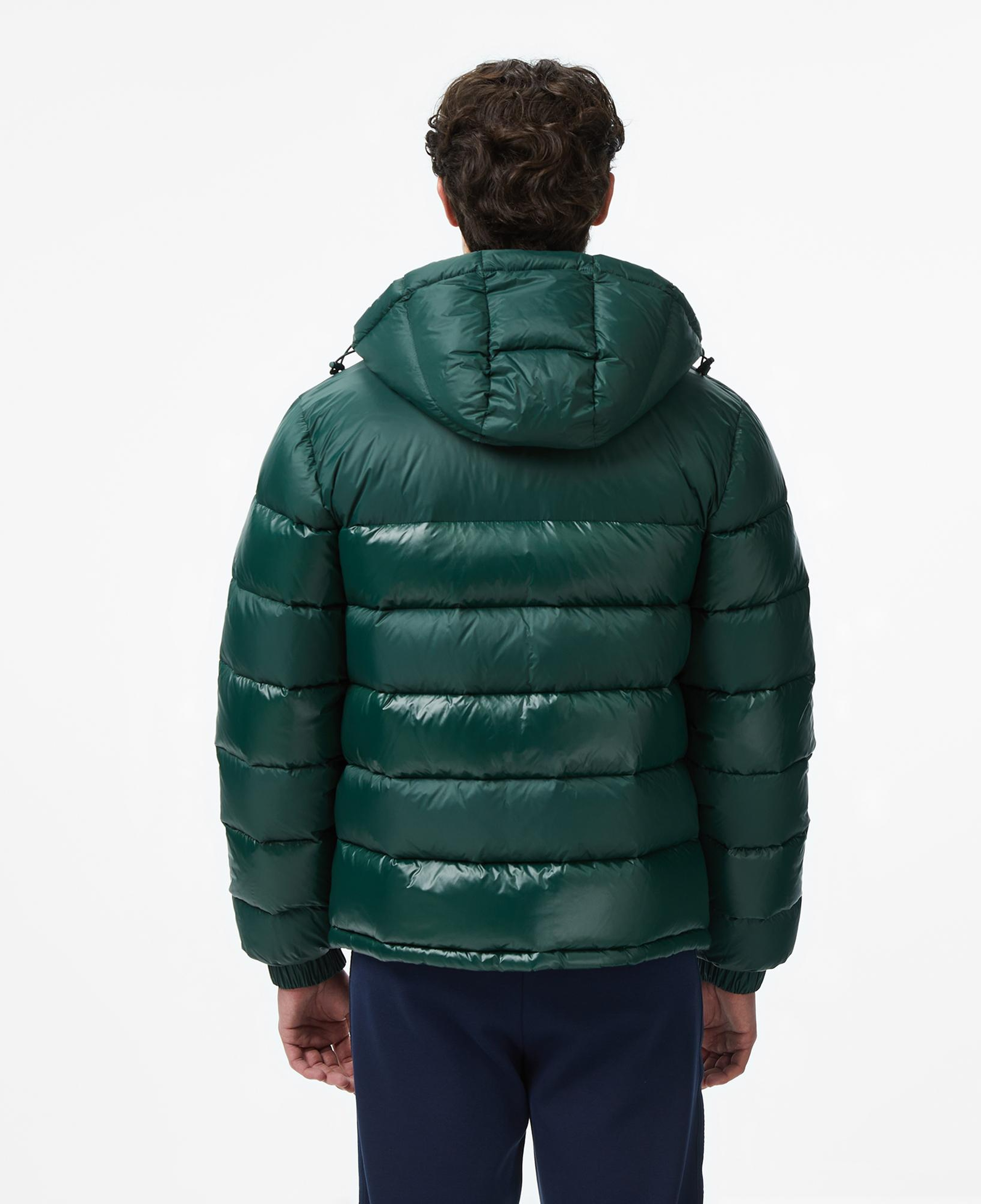 Lacoste Erkek Kapüşonlu Koyu Yeşil Mont